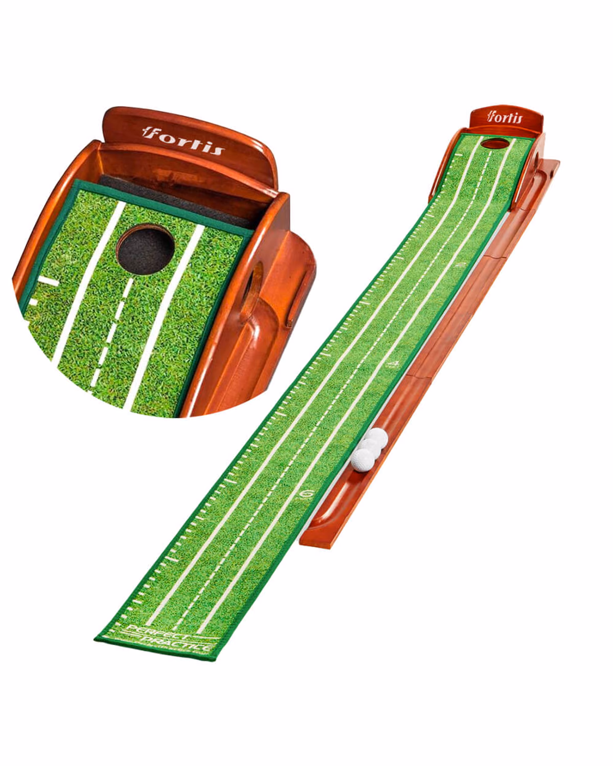 Perfect Practice Putting Mat Compact 8 FT with Logo