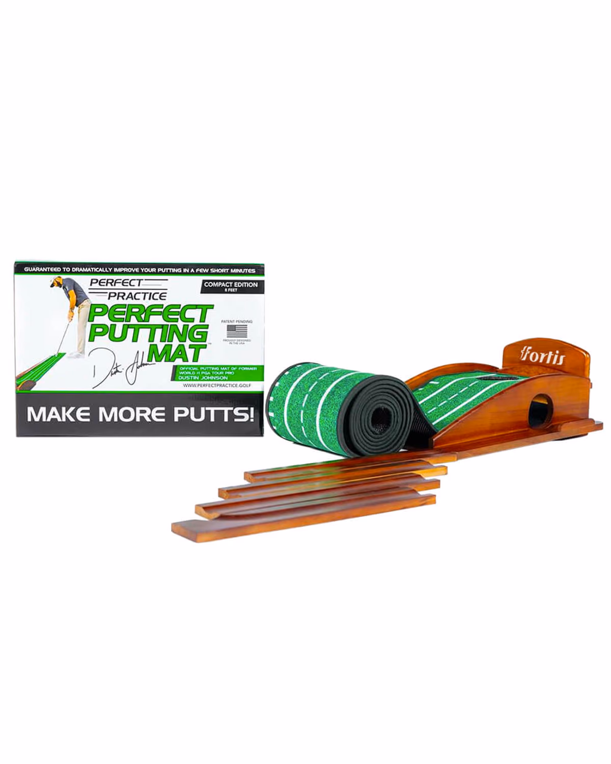 Perfect Practice Putting Mat Compact 8 FT with Logo