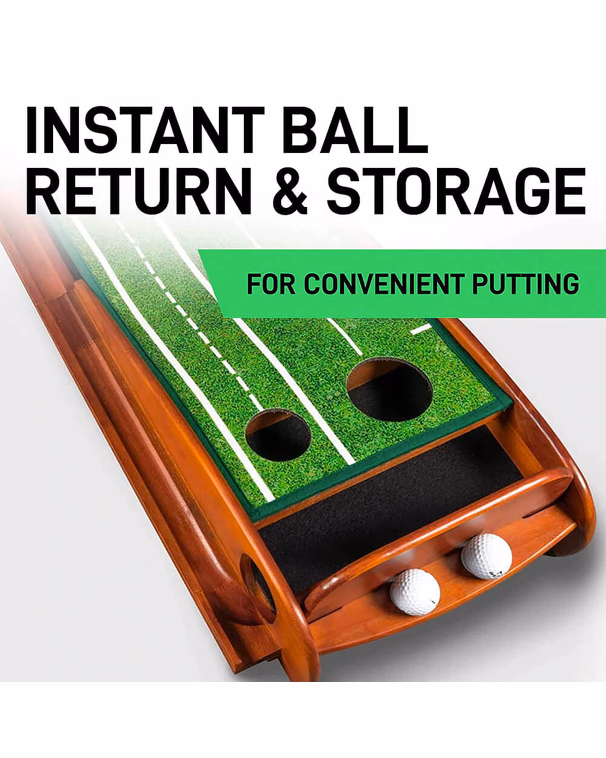 Perfect Practice Putting Mat Standard 9.6 FT with Logo