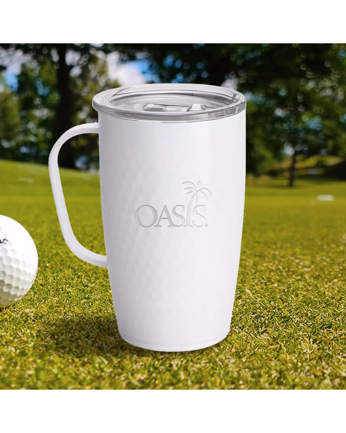 Swig 18oz Golf Partee Travel Mug, Laser Engraved