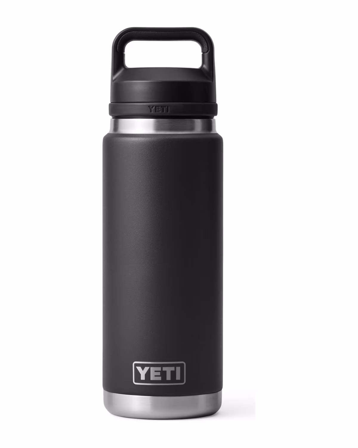 Yeti Rambler 26oz Water Bottle, Laser Engraved - Black