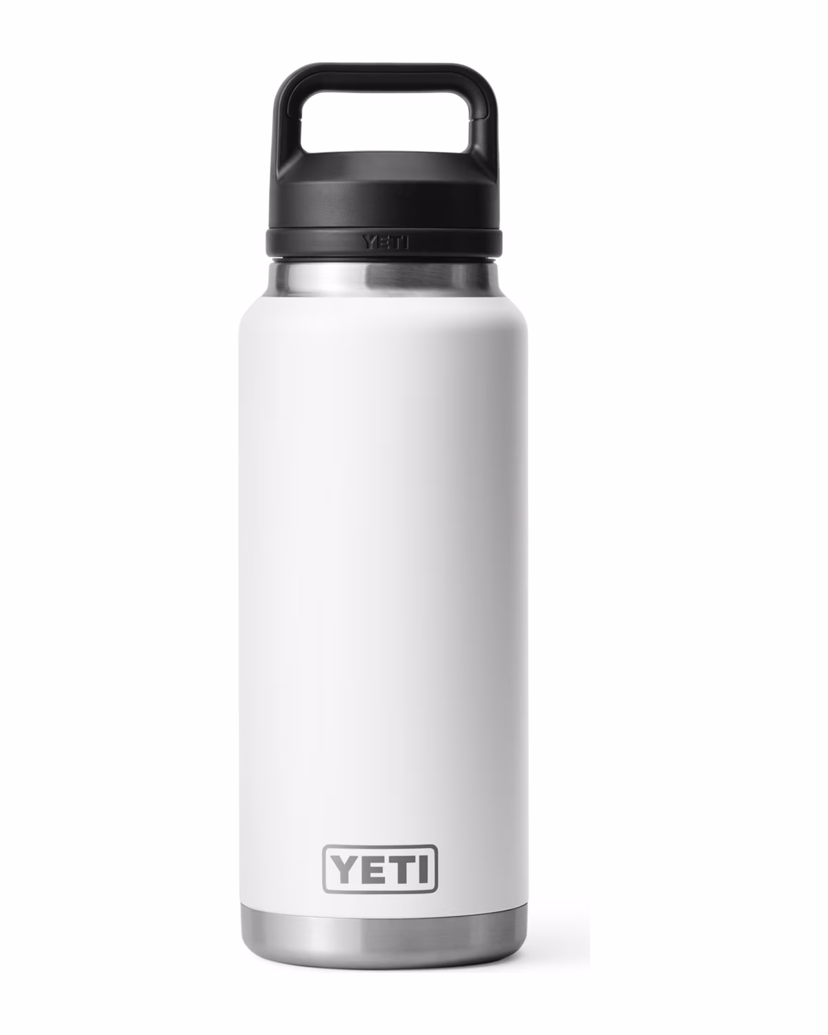 Yeti Rambler 36oz Water Bottle, Laser Engraved - White