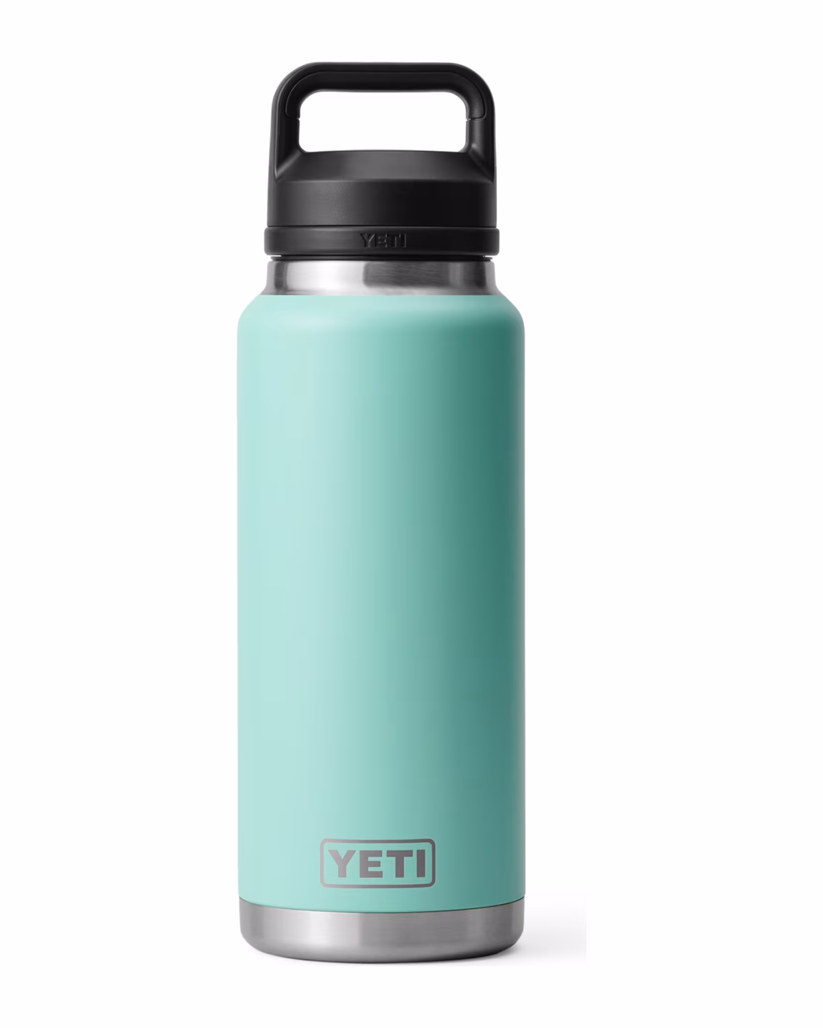Yeti Rambler 36oz Water Bottle, Laser Engraved - Sea Foam