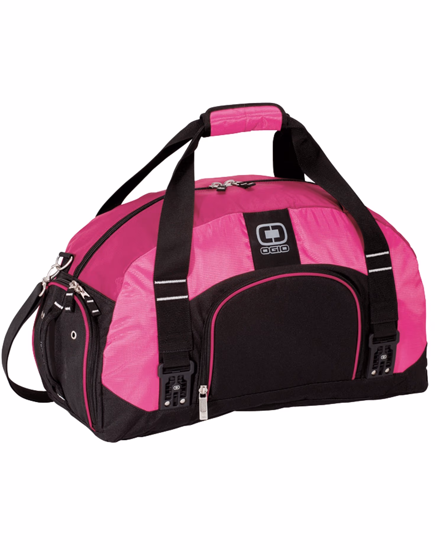 Custom OGIO Big Dome Duffel - Pink front