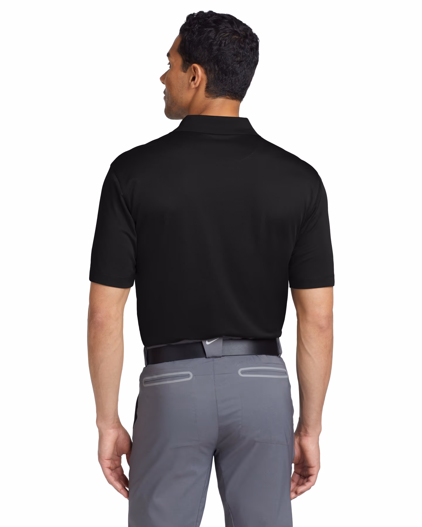 Custom Nike Tech Basic Dri-FIT Polo - Black back