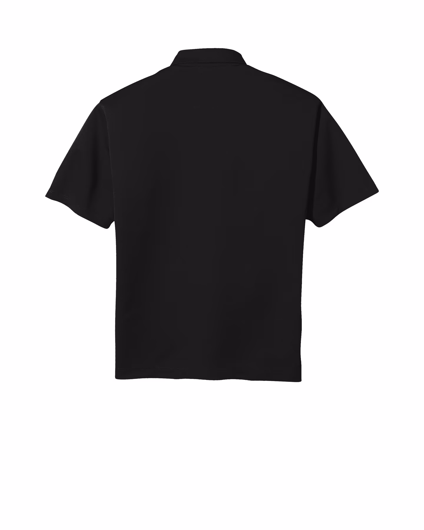 Custom Nike Tech Basic Dri-FIT Polo - Black flat back