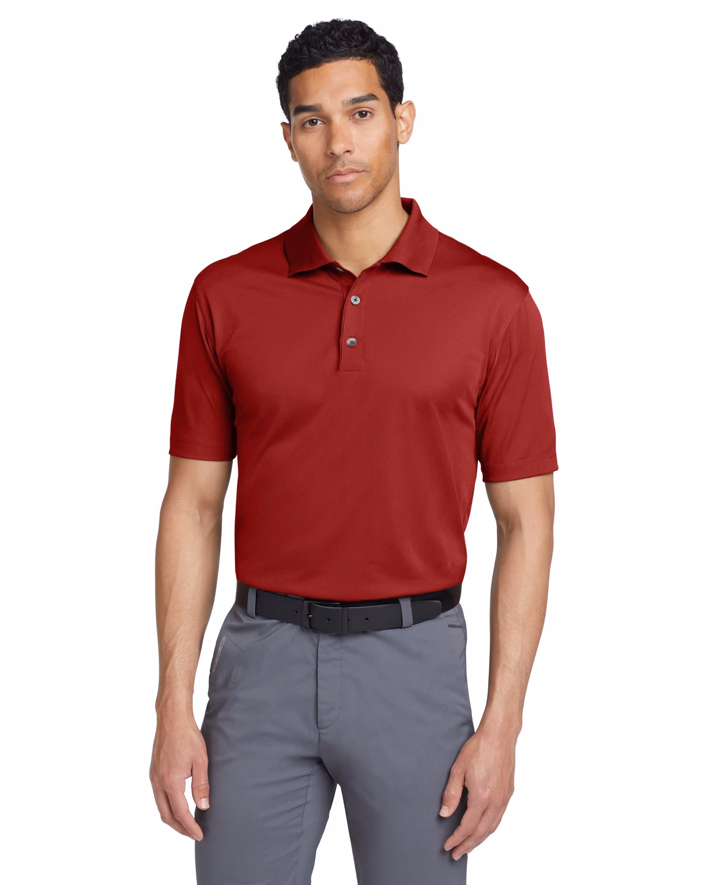 Custom Nike Tech Basic Dri-FIT Polo - Pro Red front