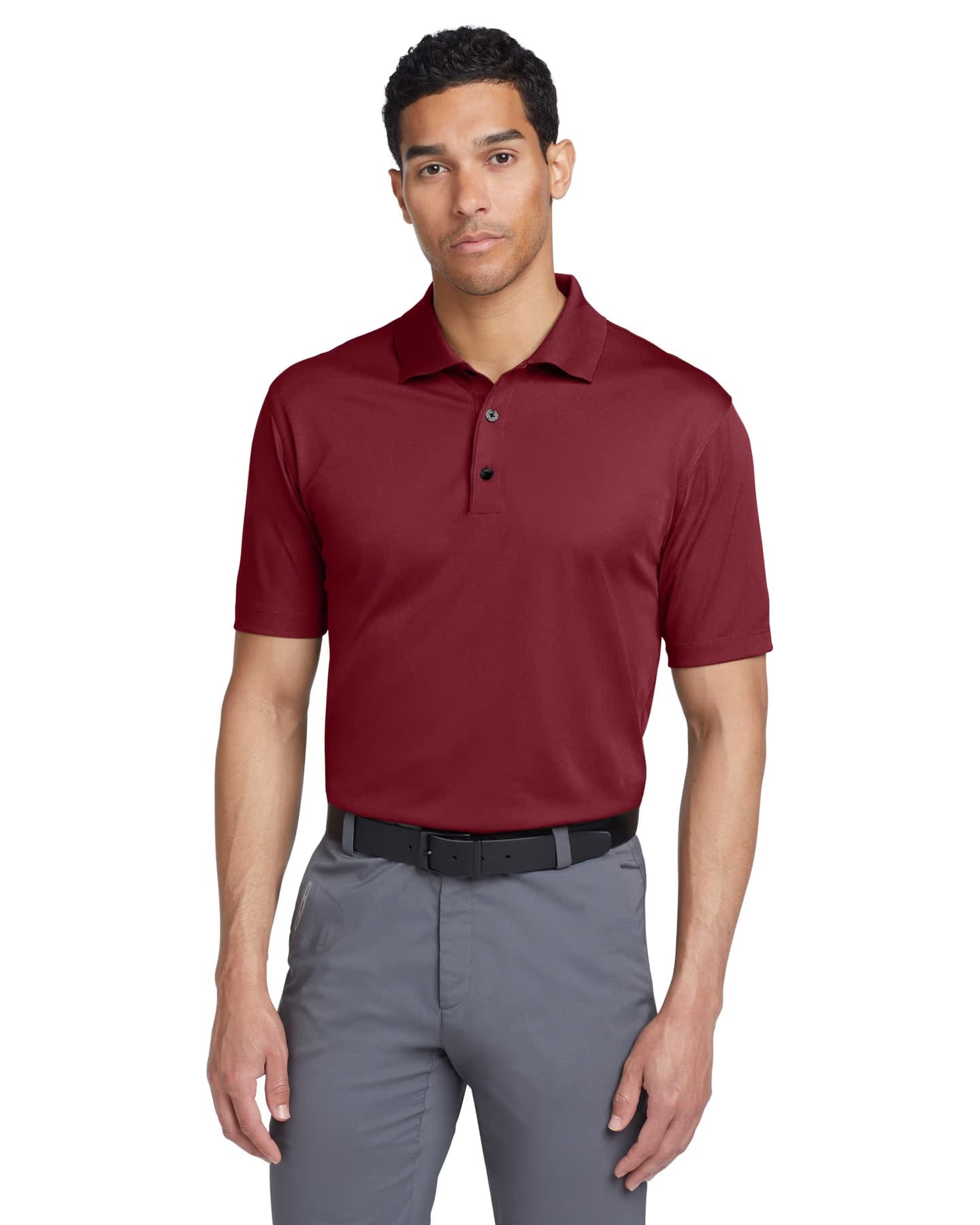 Nike Tech Basic Dri-FIT Polo - Team Red front
