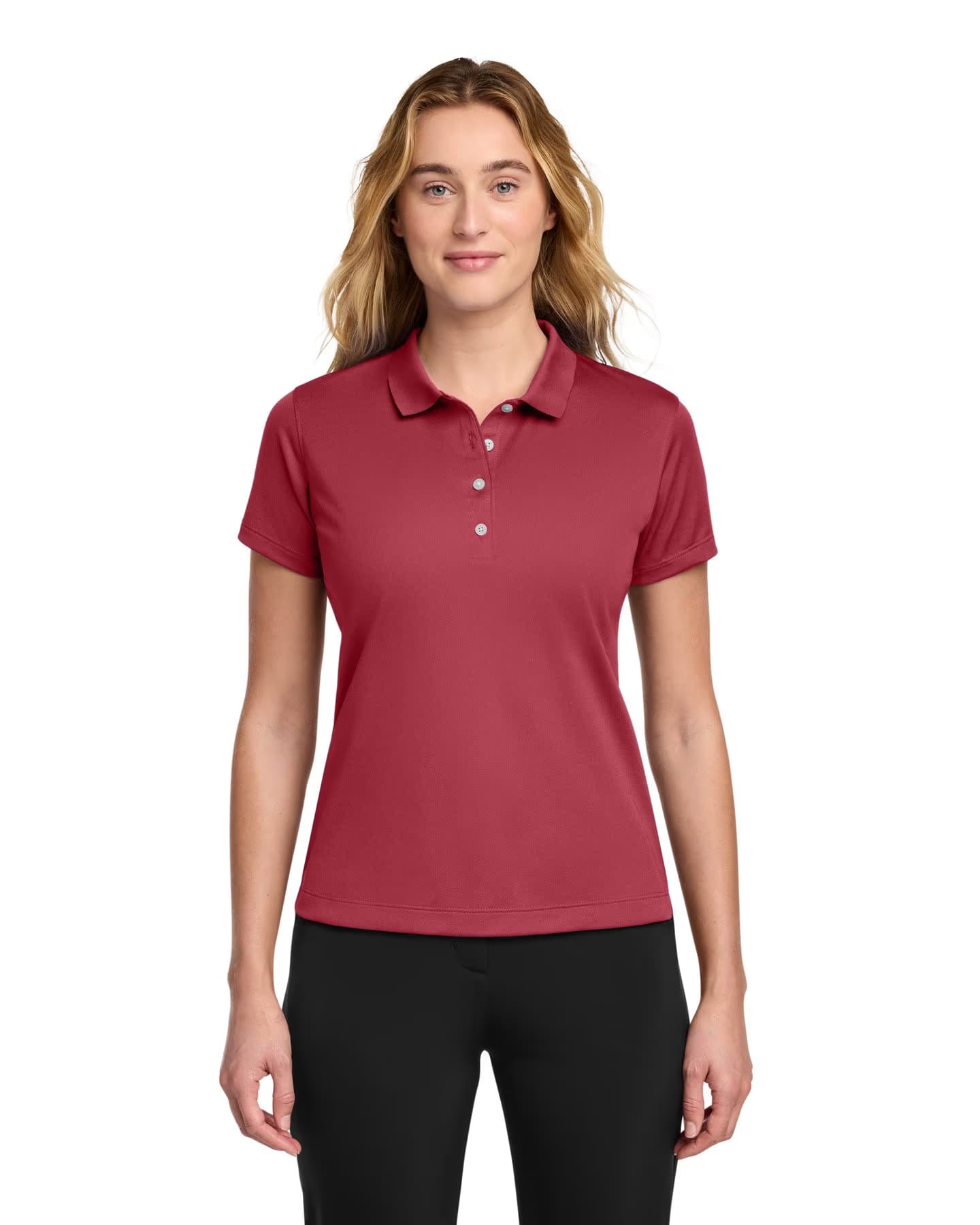 Nike Women's Tech Basic Dri-FIT Polo - Pro Red front