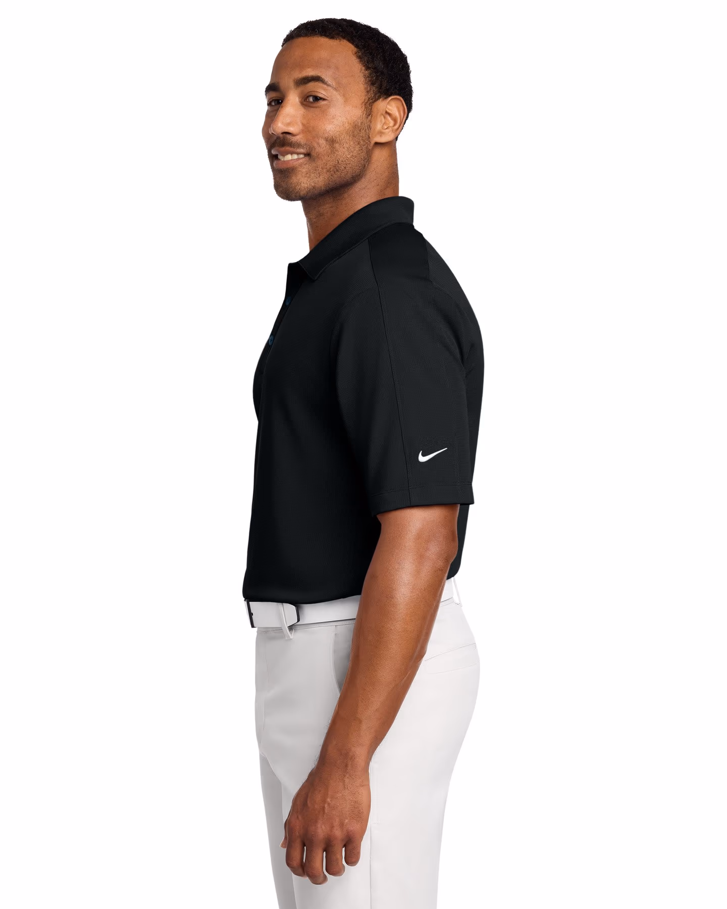 Custom Nike Tech Sport Dri-FIT Polo - Black side