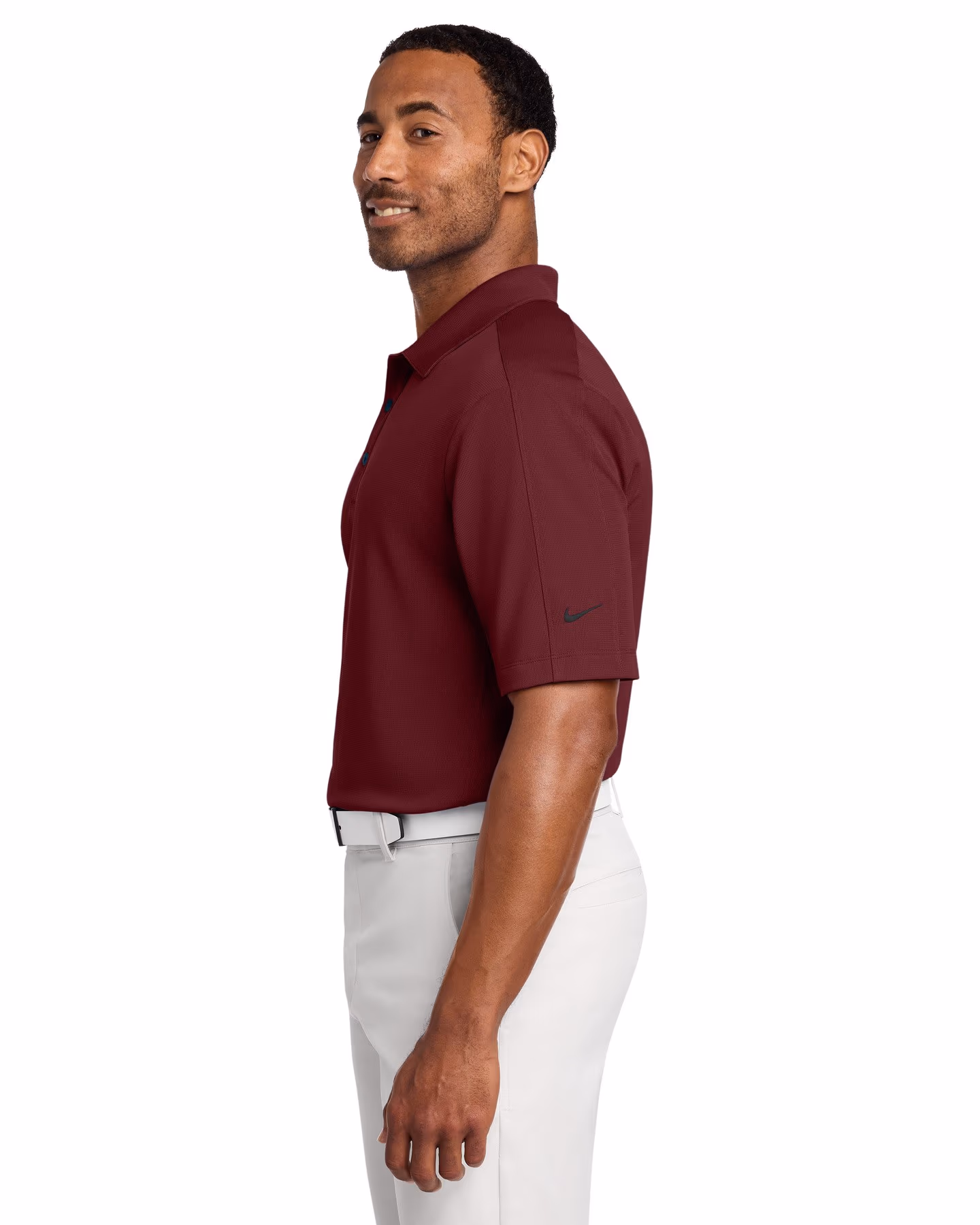 Custom Nike Tech Sport Dri-FIT Polo - Team Red side