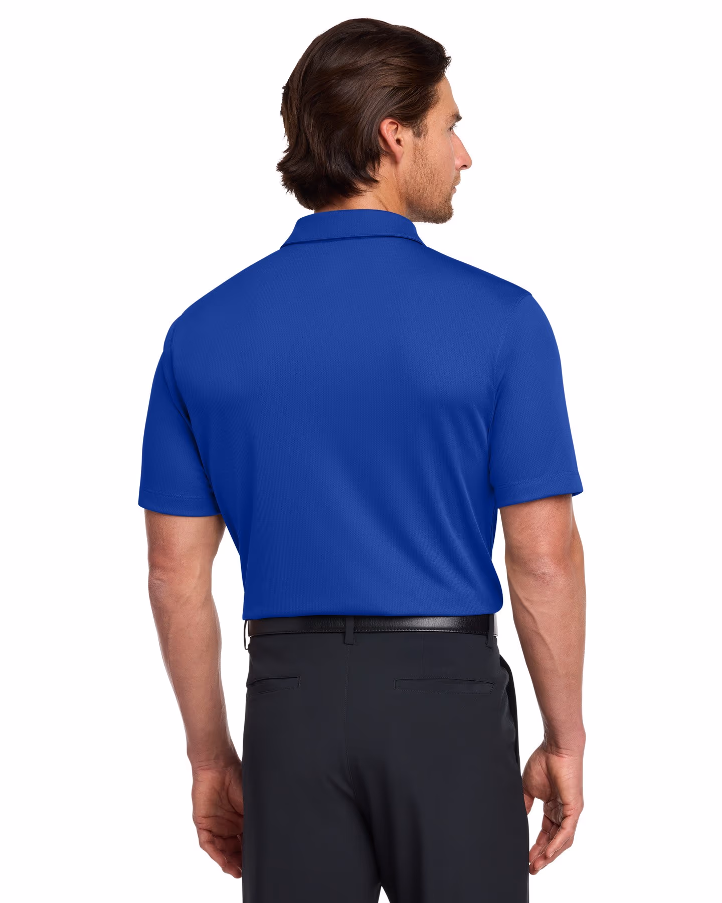 Custom Nike Dri-FIT Vertical Mesh Polo - Old Royal back