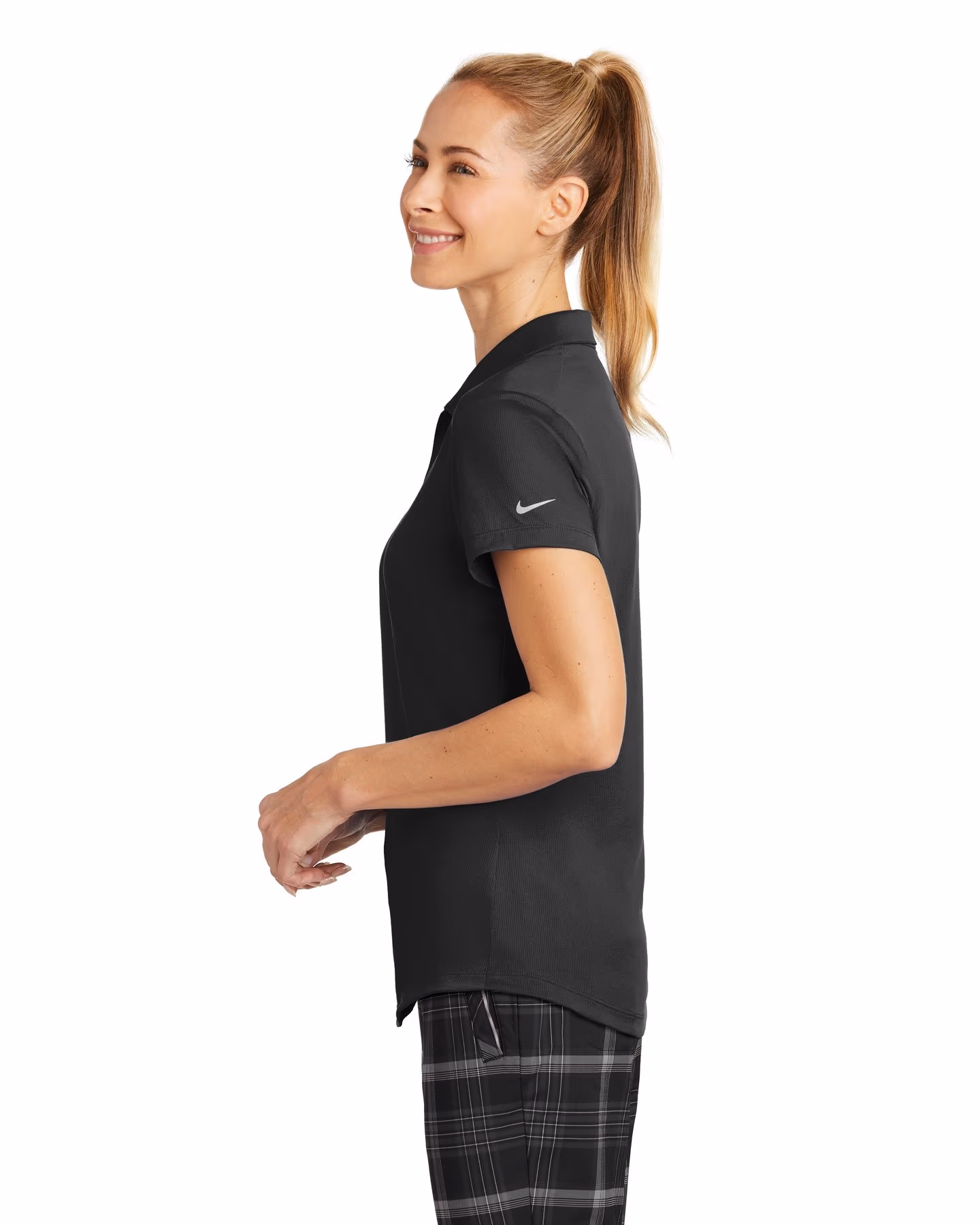 Custom Nike Women's Dri-FIT Legacy Polo - Black side
