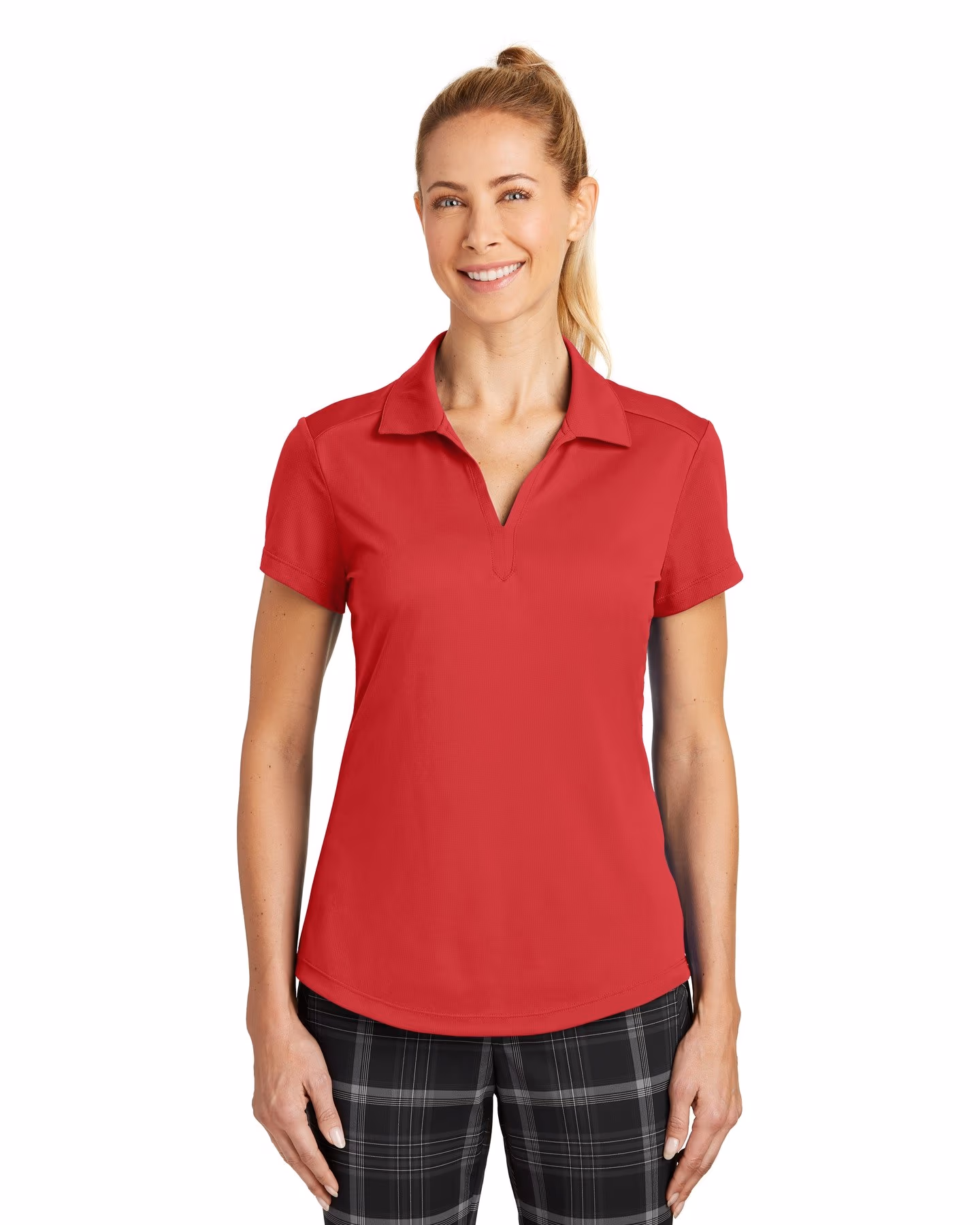 Nike Women's Dri-FIT Legacy Polo - Gym Red front