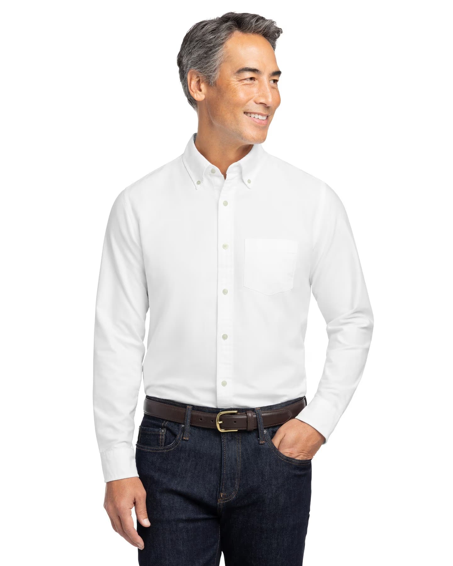 Brooks Brothers Casual Oxford Cloth Shirt - White front