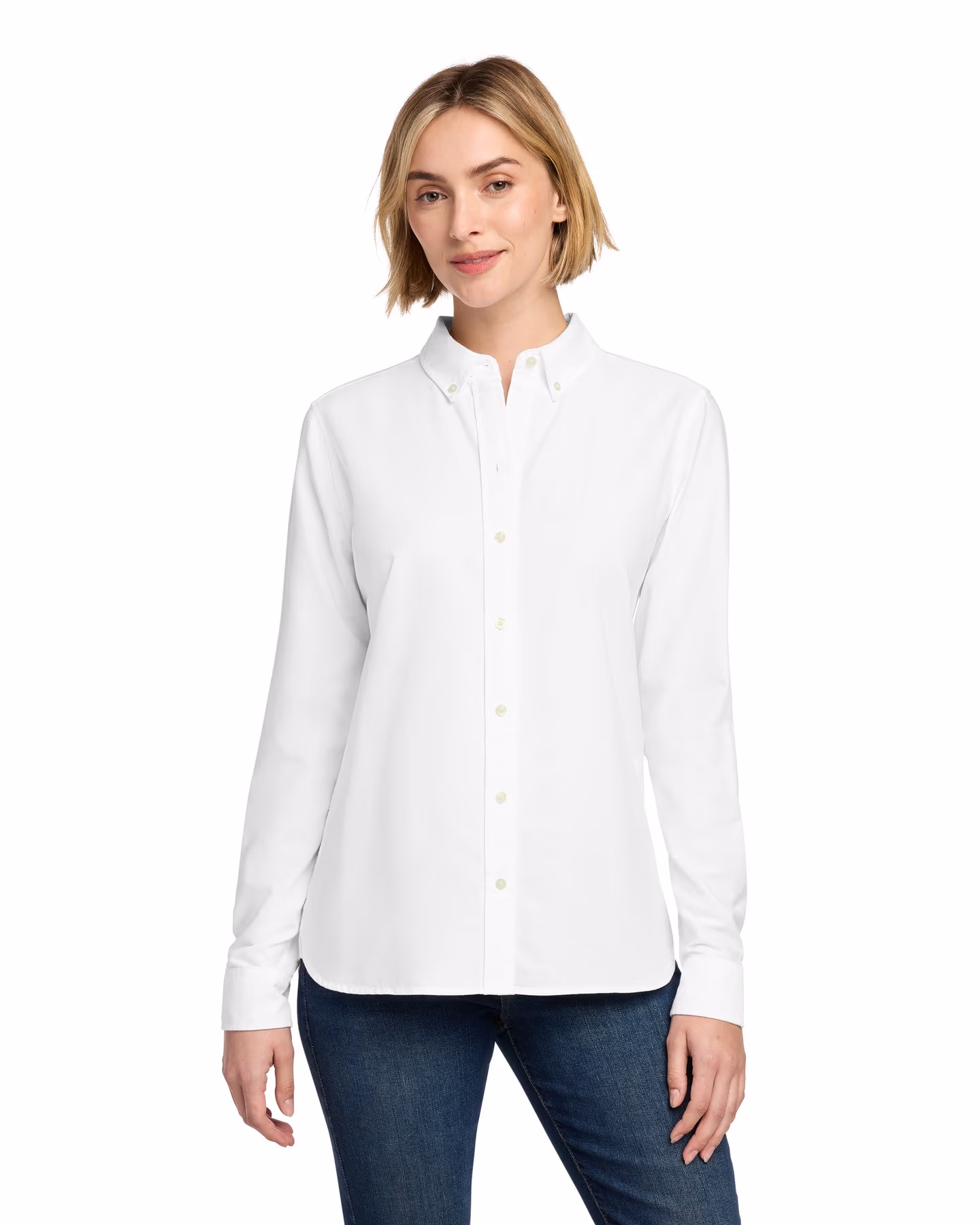 Brooks Brothers Women’s Casual Oxford Cloth Shirt - White front