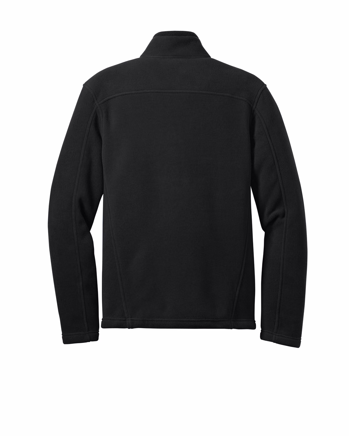 Custom Eddie Bauer Full-Zip Fleece Jacket, Black, back view