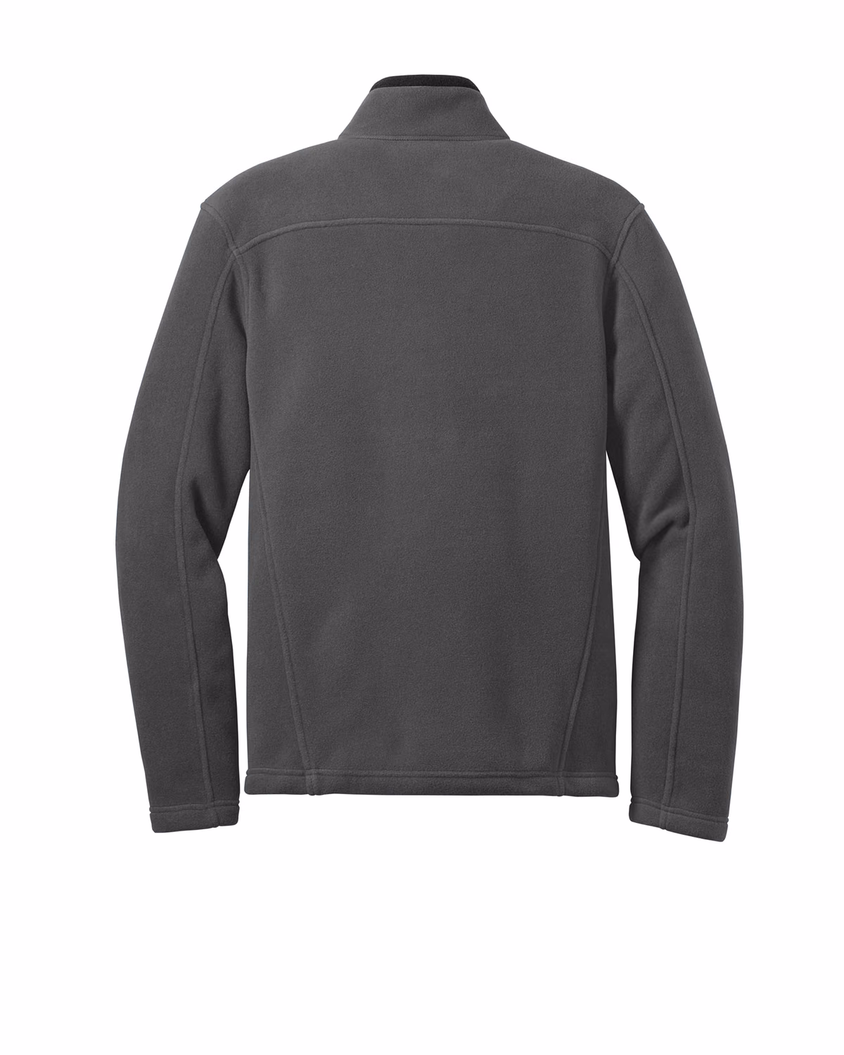 Custom Eddie Bauer Full-Zip Fleece Jacket, Grey Steel, back view