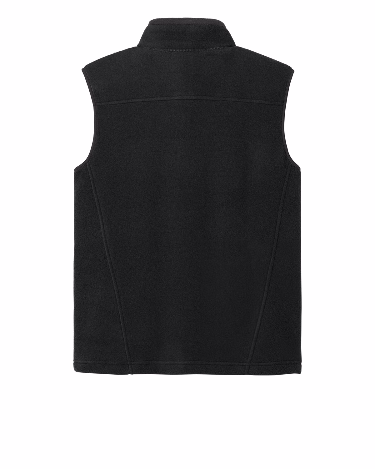 Custom Eddie Bauer Fleece Vest, Black, back view