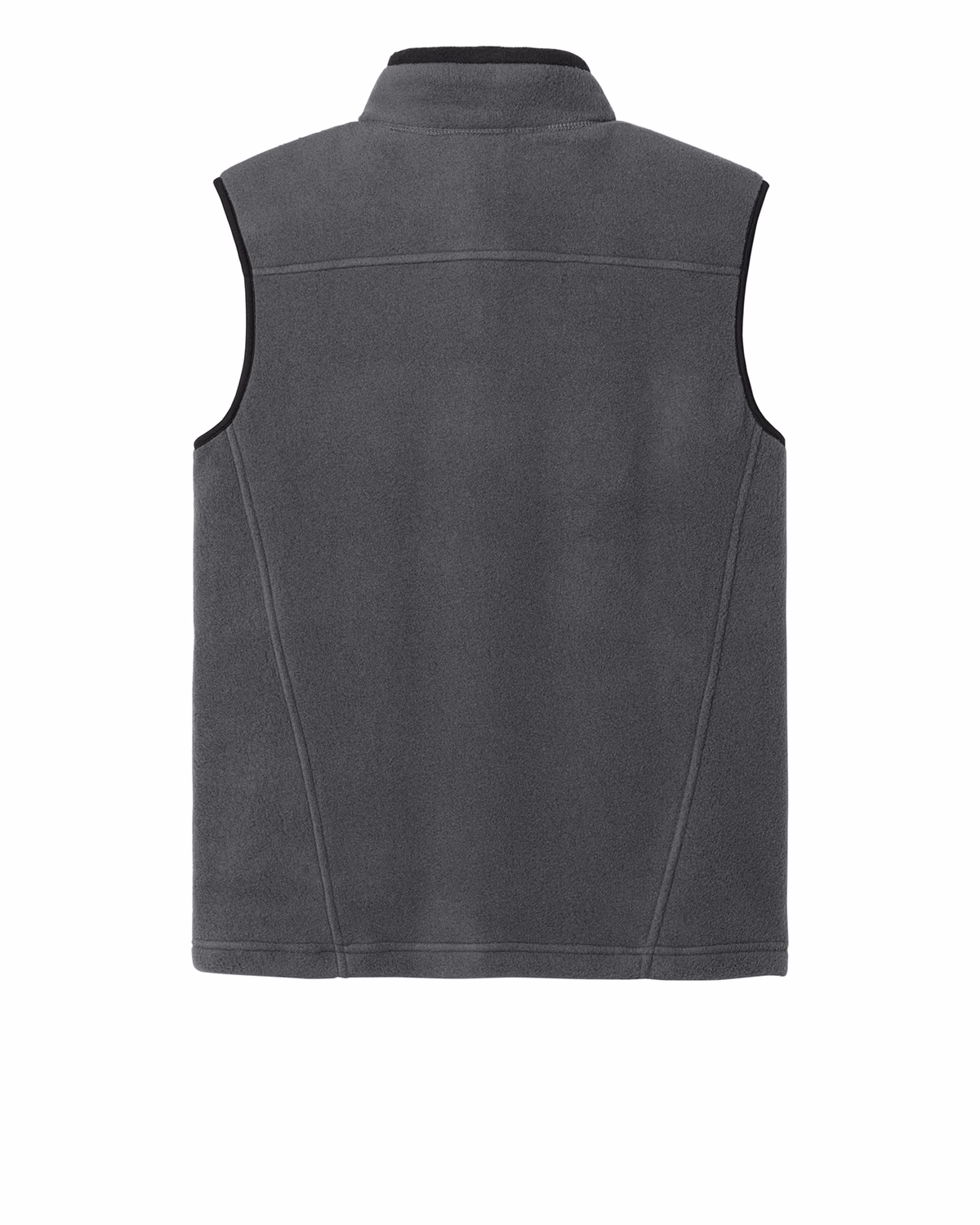 Custom Eddie Bauer Fleece Vest, Grey Steel, back view