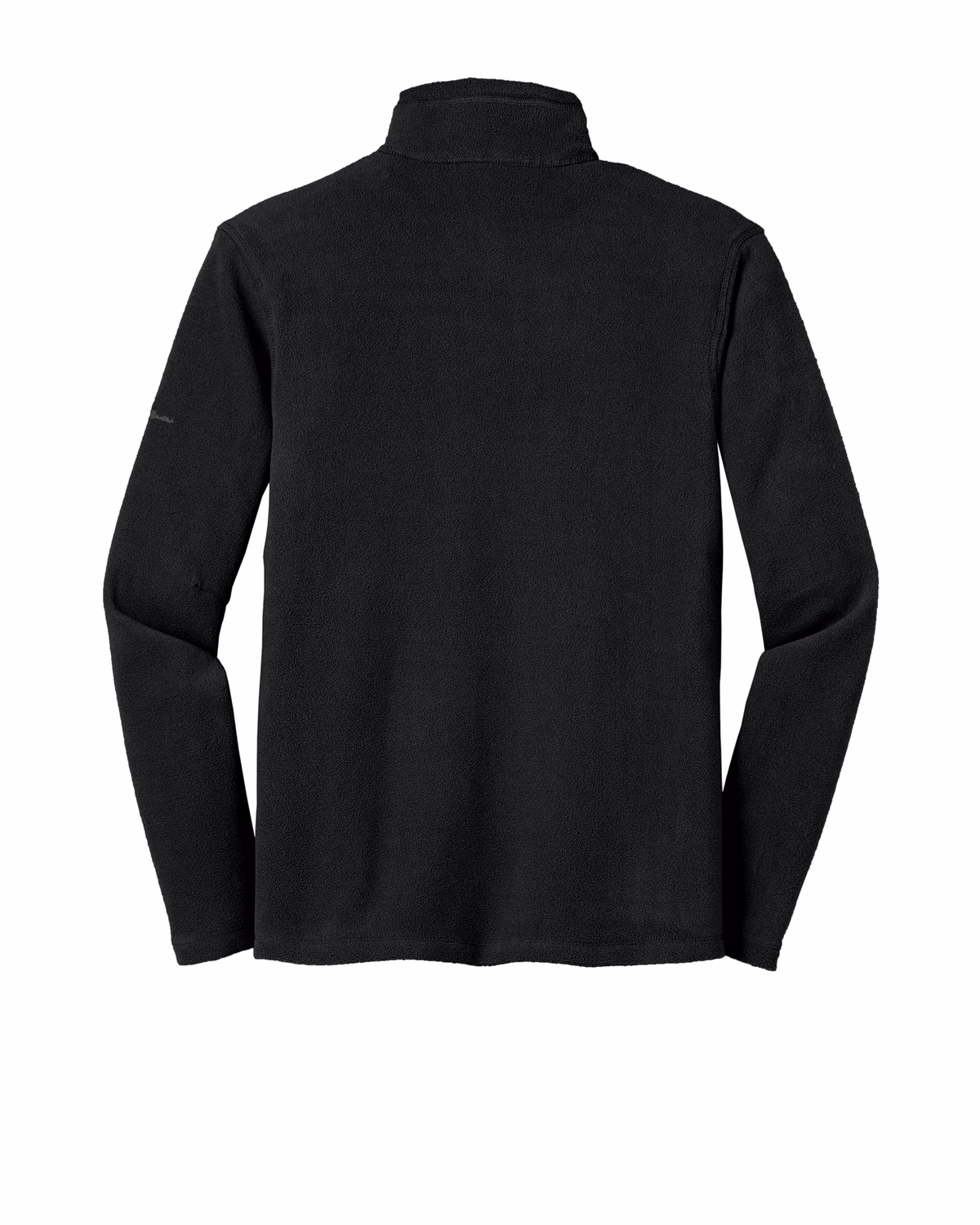 Custom Eddie Bauer Full-Zip Microfleece Jacket, Black, back view