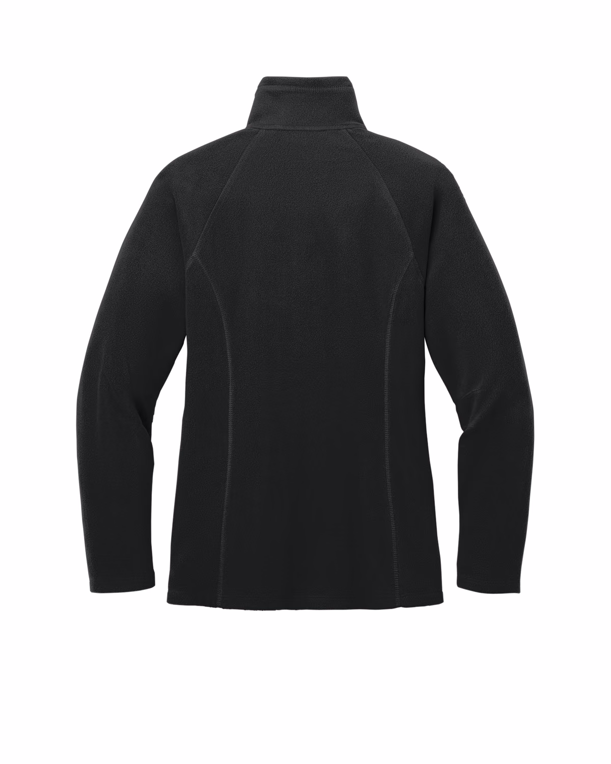 Custom Eddie Bauer Women's Full-Zip Microfleece Jacket, Black, back view