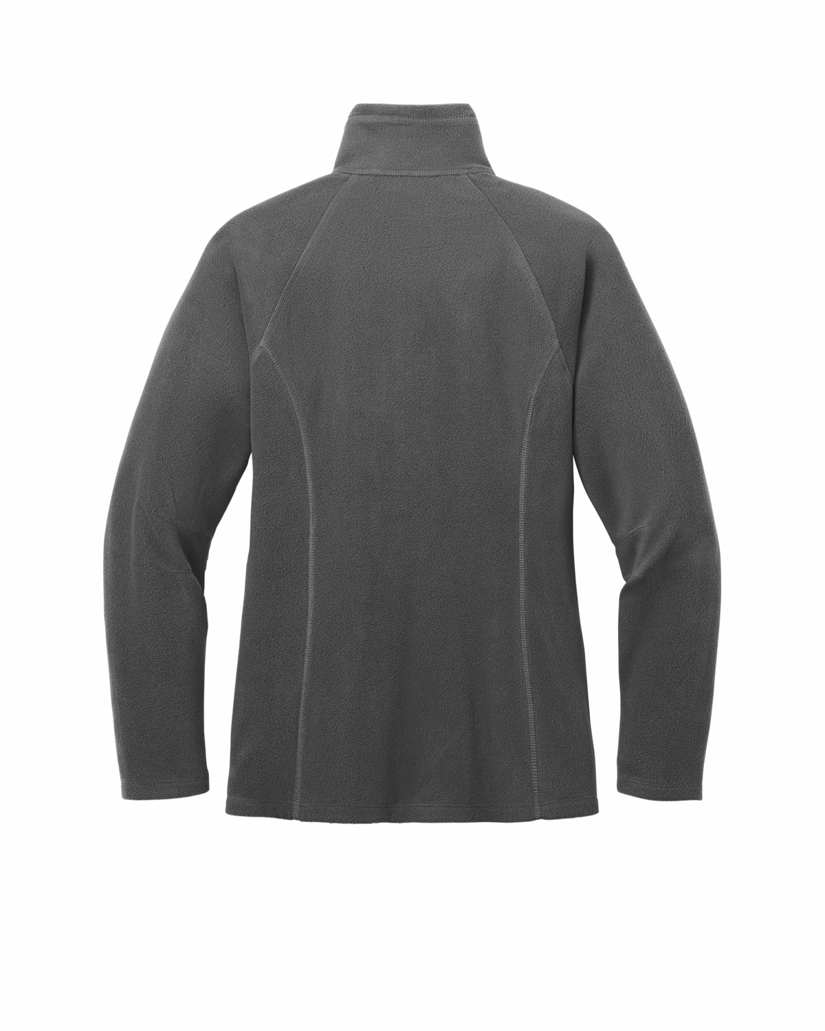 Custom Eddie Bauer Women's Full-Zip Microfleece Jacket, Grey Steel, back view