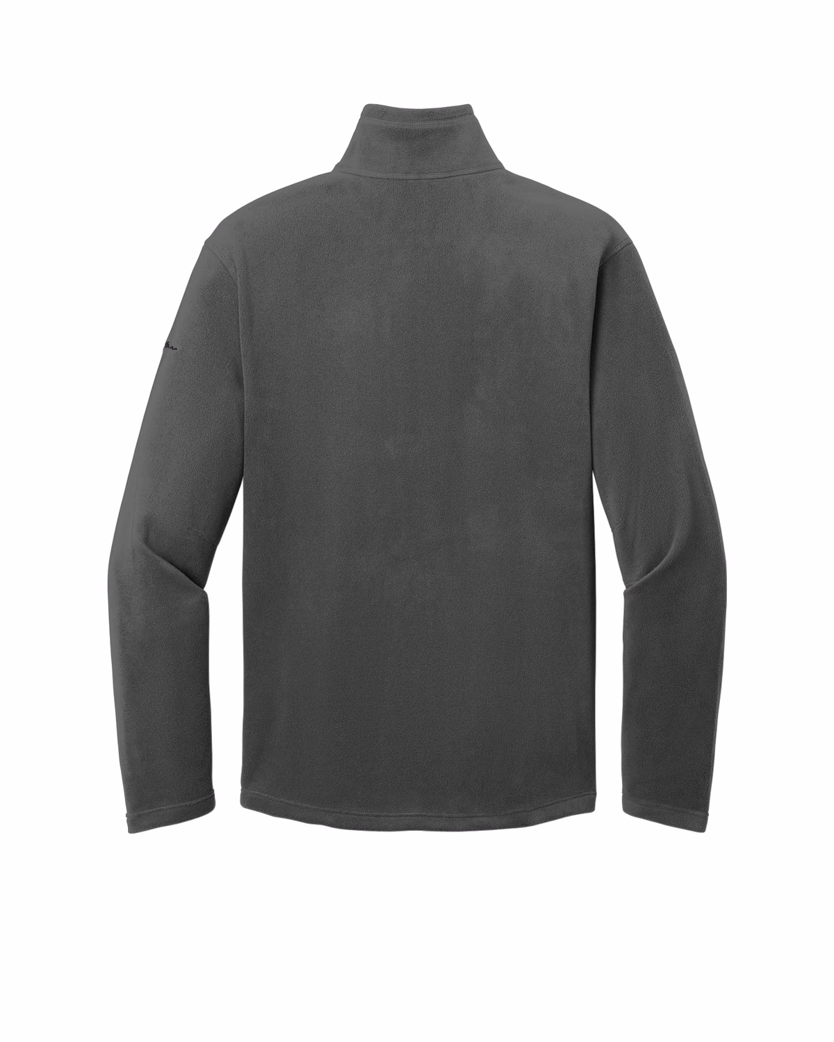 Custom Eddie Bauer 1/2-Zip Microfleece Jacket, Grey Steel, back view