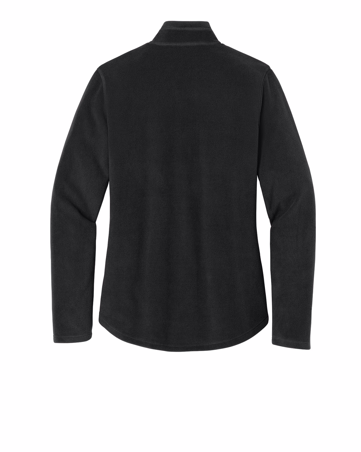 Custom Eddie Bauer Women's 1/2-Zip Microfleece Jacket, Black, back view