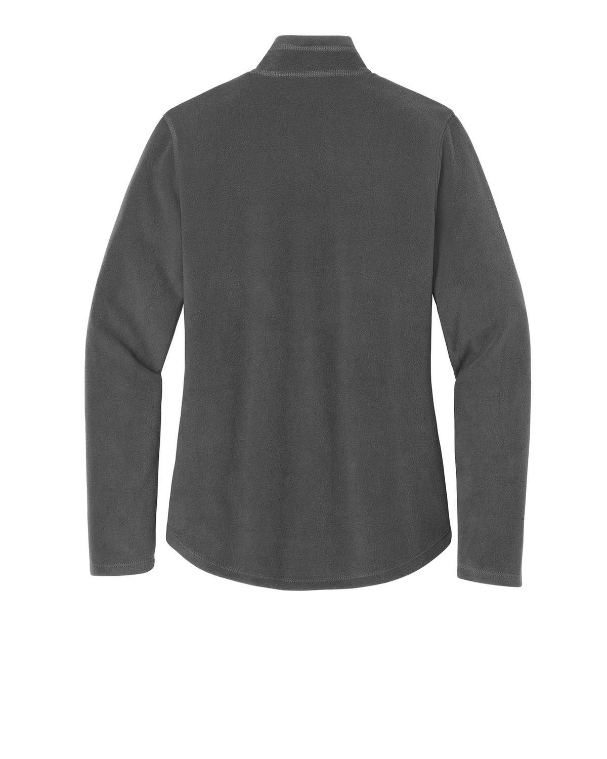 Custom Eddie Bauer Women's 1/2-Zip Microfleece Jacket, Grey Steel, back view