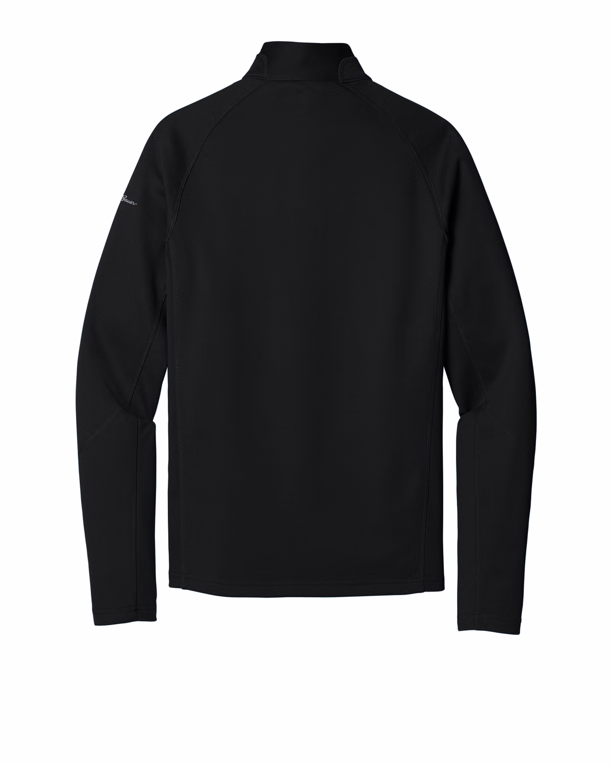 Custom Eddie Bauer 1/2-Zip Performance Fleece, Black, back view