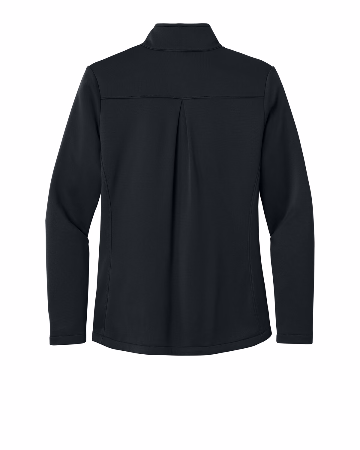 Custom Eddie Bauer Women’s Smooth Mid Layer Fleece 1/2-Zip, Black, back view
