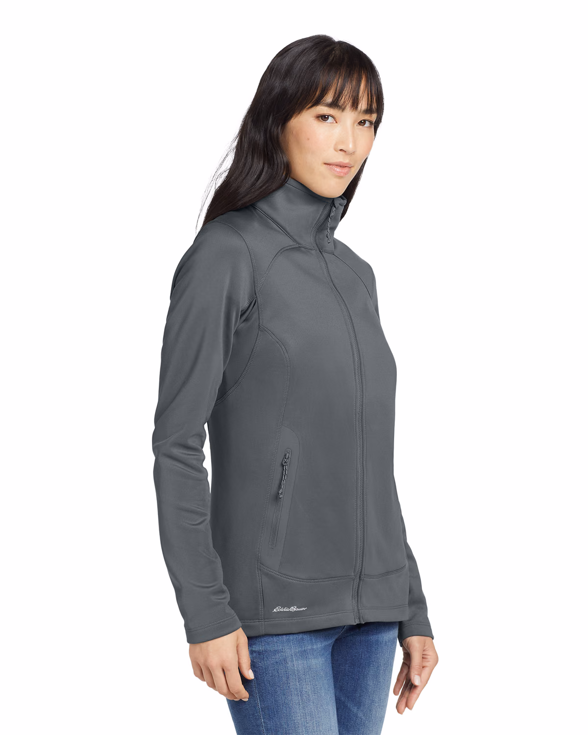 Custom Eddie Bauer Women's Highpoint Fleece Jacket, Metal Grey, side view