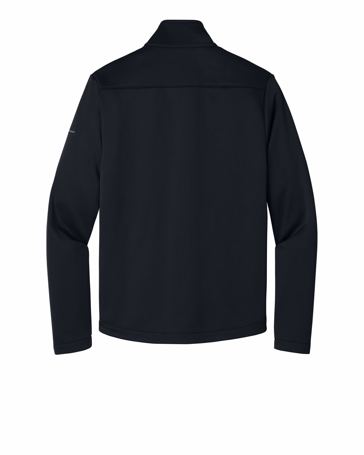 Custom Eddie Bauer Smooth Mid Layer Fleece Full-Zip, Black, back view