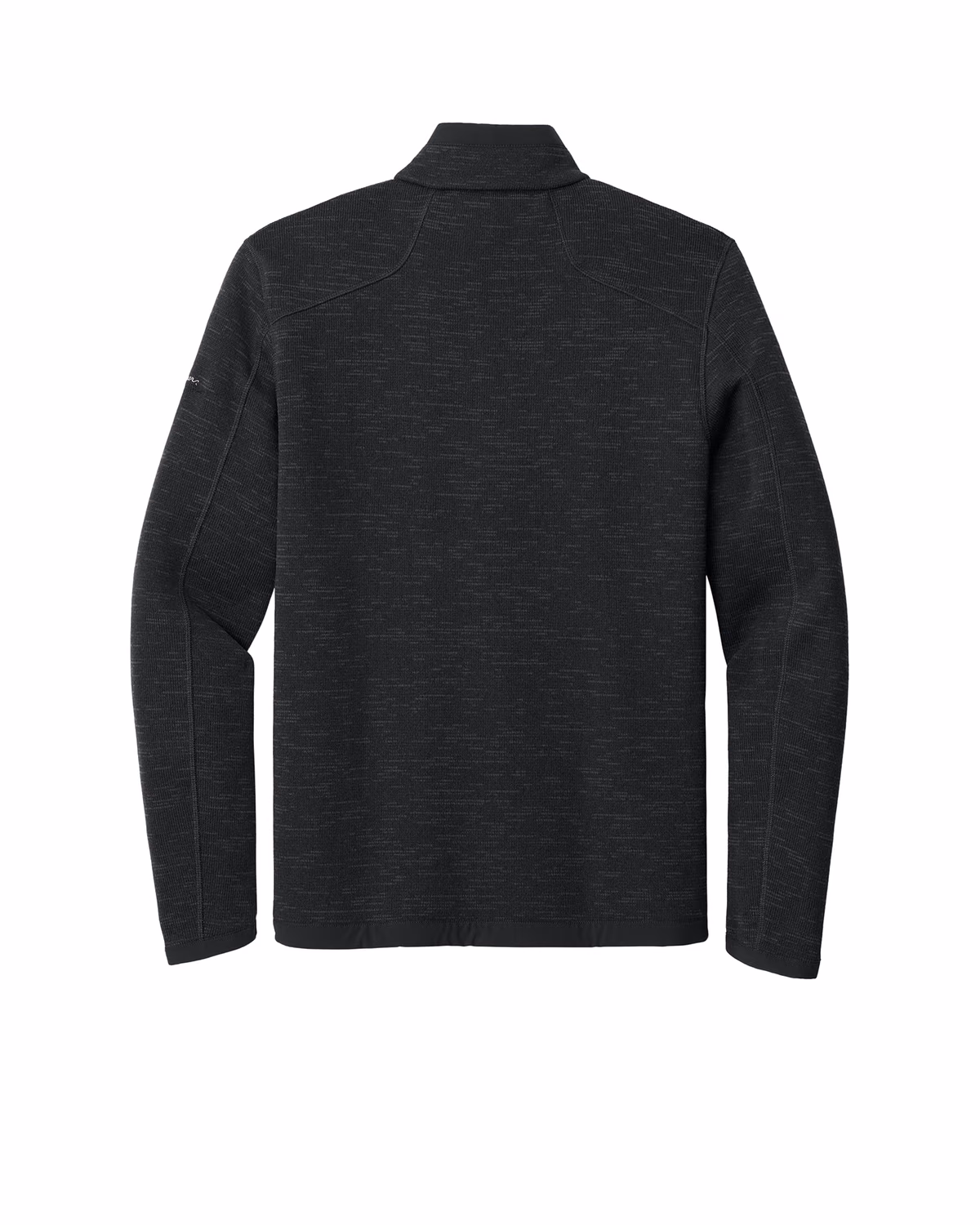 Custom Eddie Bauer Sweater Fleece Full-Zip, Black, back view