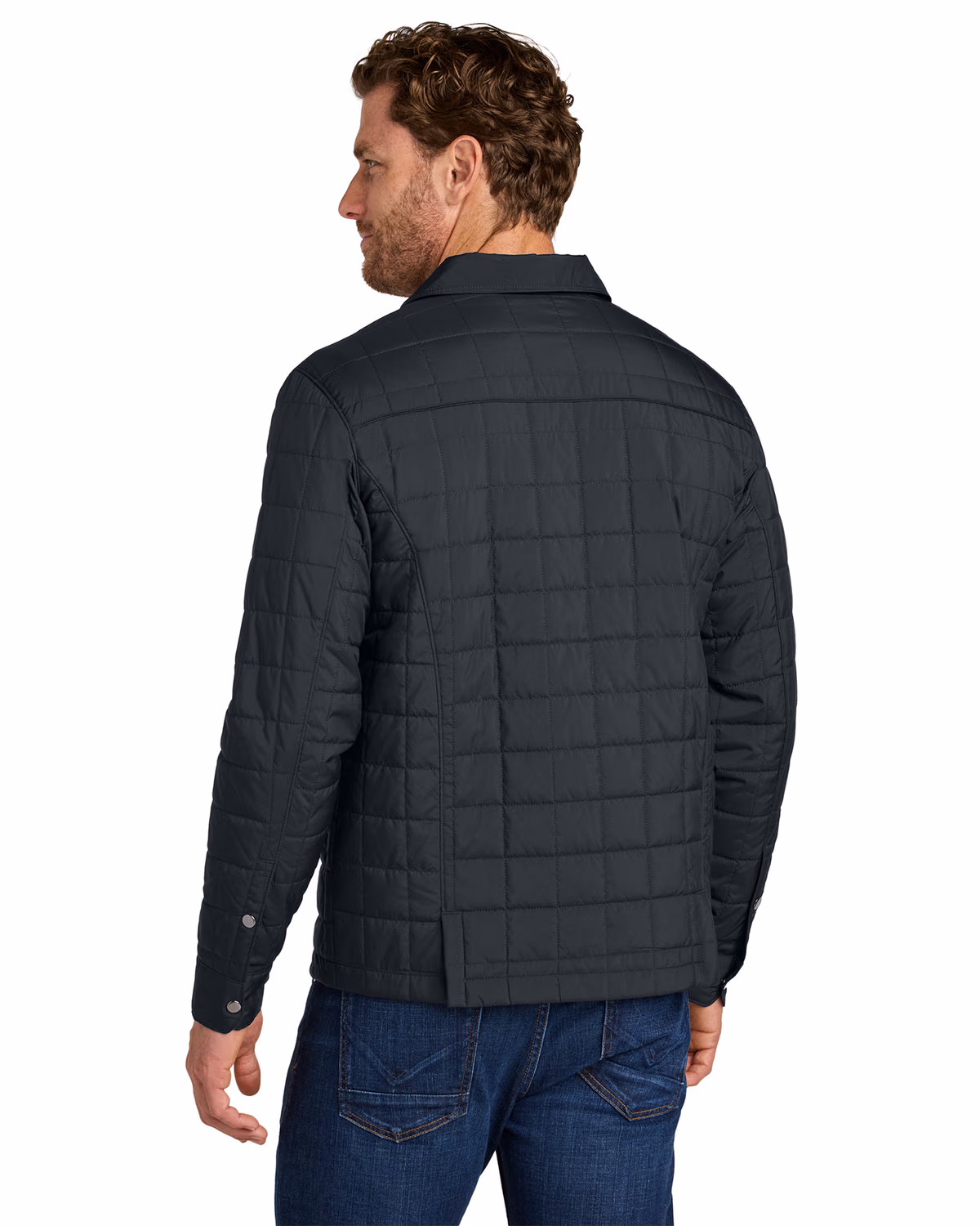 Custom Eddie Bauer Shirt Jac, Black, back view