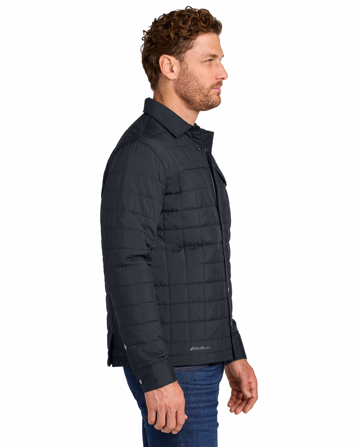 Custom Eddie Bauer Shirt Jac, Black, side view