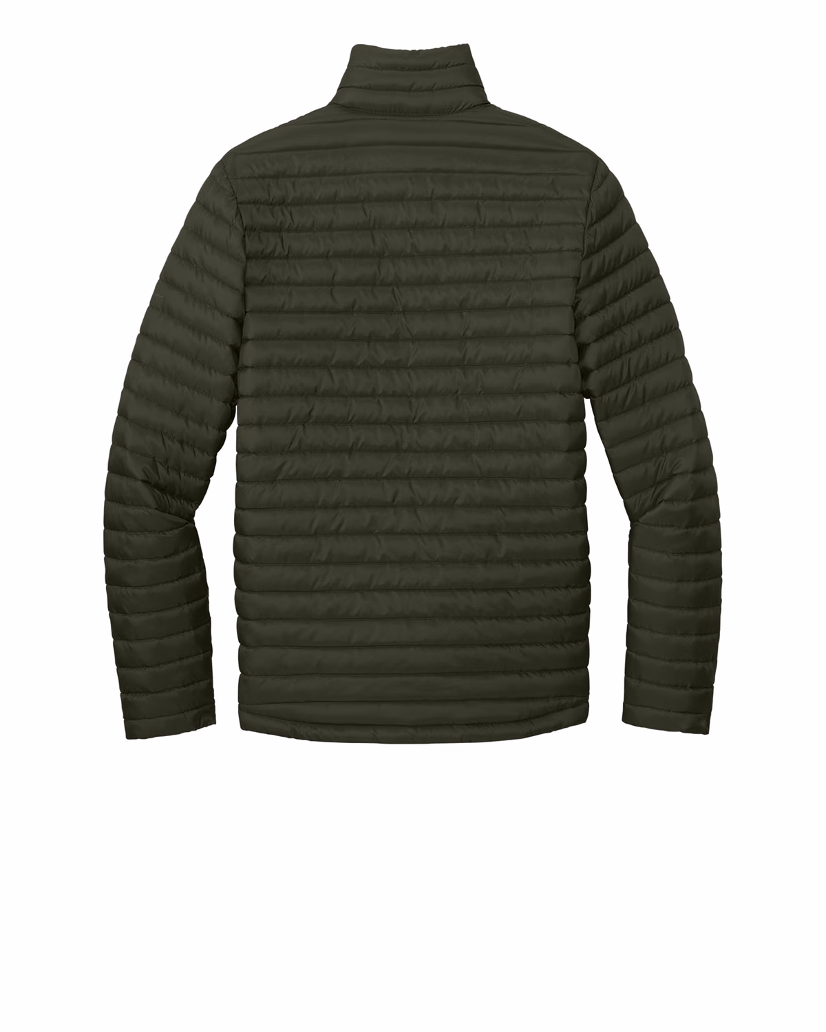Custom Eddie Bauer Packable Quilted Full-Zip, Olive Green, back view