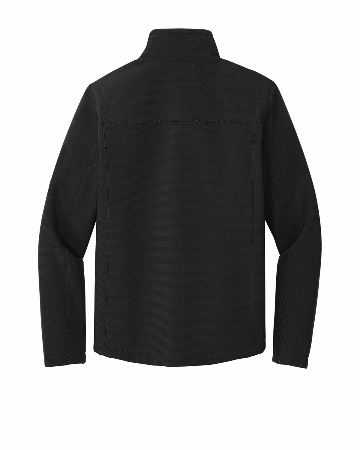 Custom Eddie Bauer Rugged Ripstop Soft Shell Jacket, Black, back view