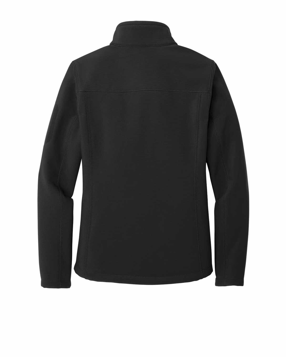 Custom Eddie Bauer Women's Rugged Ripstop Soft Shell Jacket, Black, back view