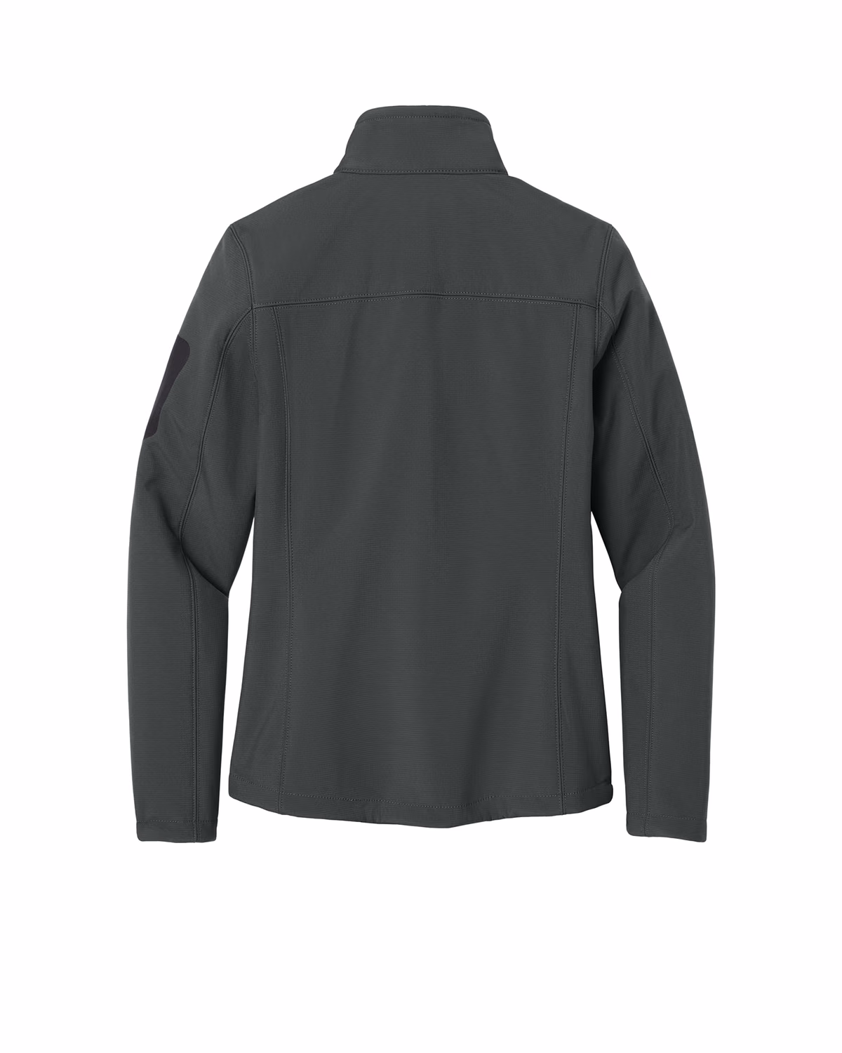Custom Eddie Bauer Women's Rugged Ripstop Soft Shell Jacket, Grey Steel, back view