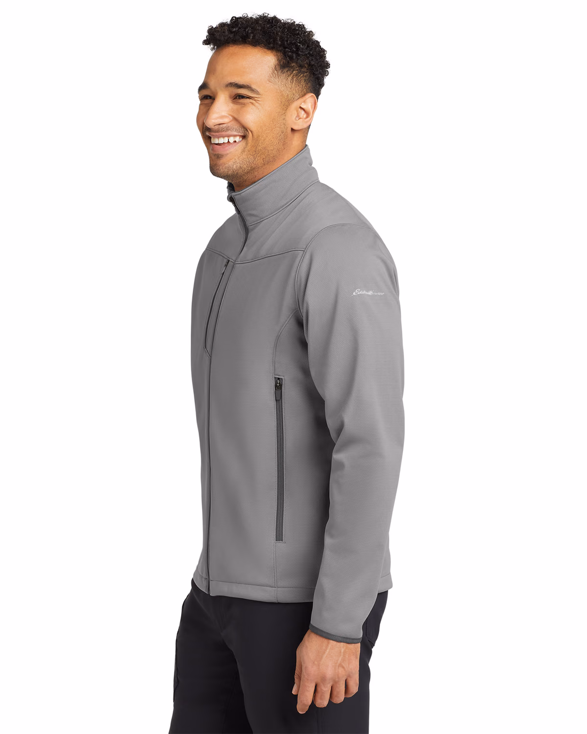 Custom Eddie Bauer Weather-Resist Soft Shell Jacket, Chrome, side view