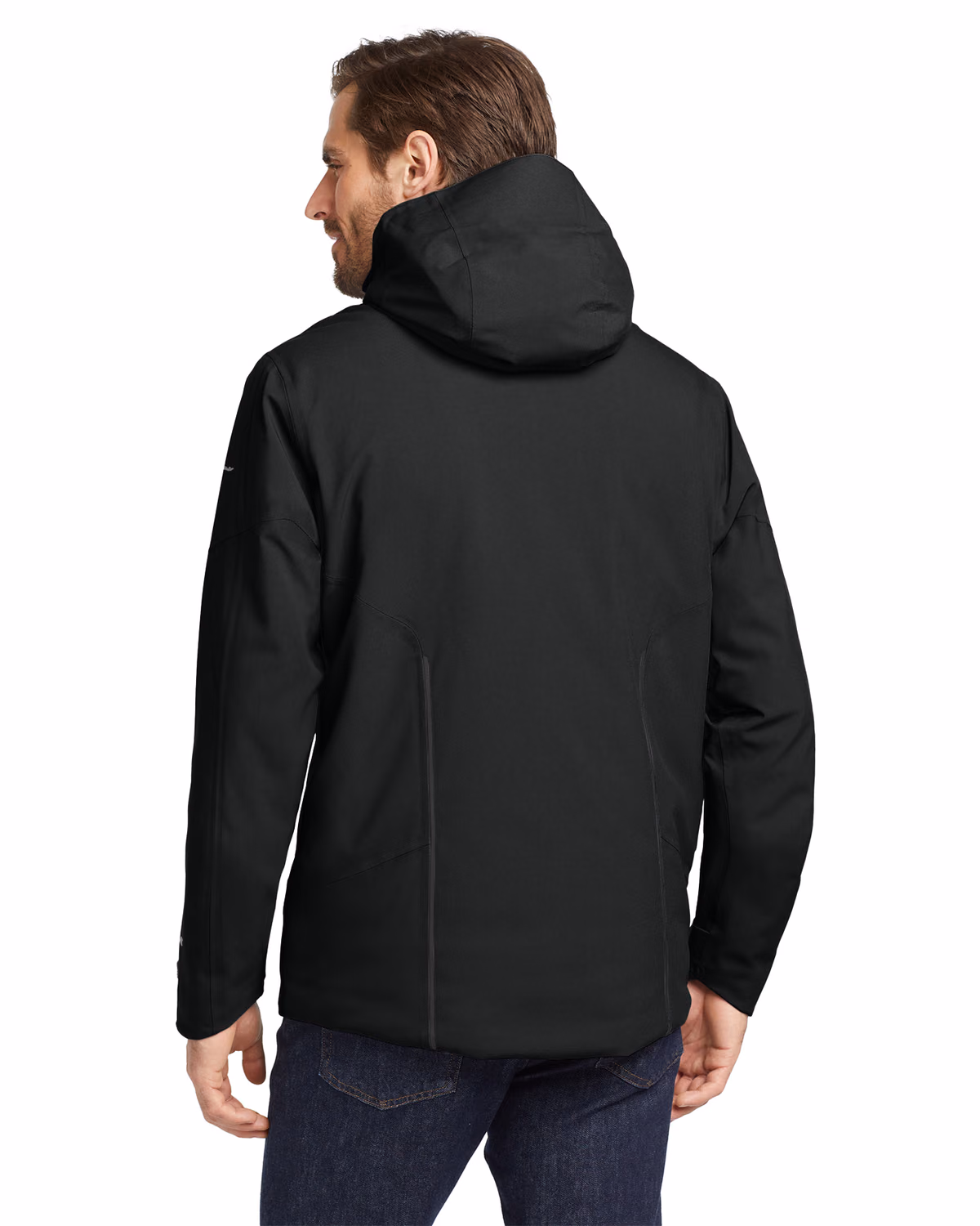 Custom Eddie Bauer WeatherEdge Plus Insulated Jacket, Black, back view