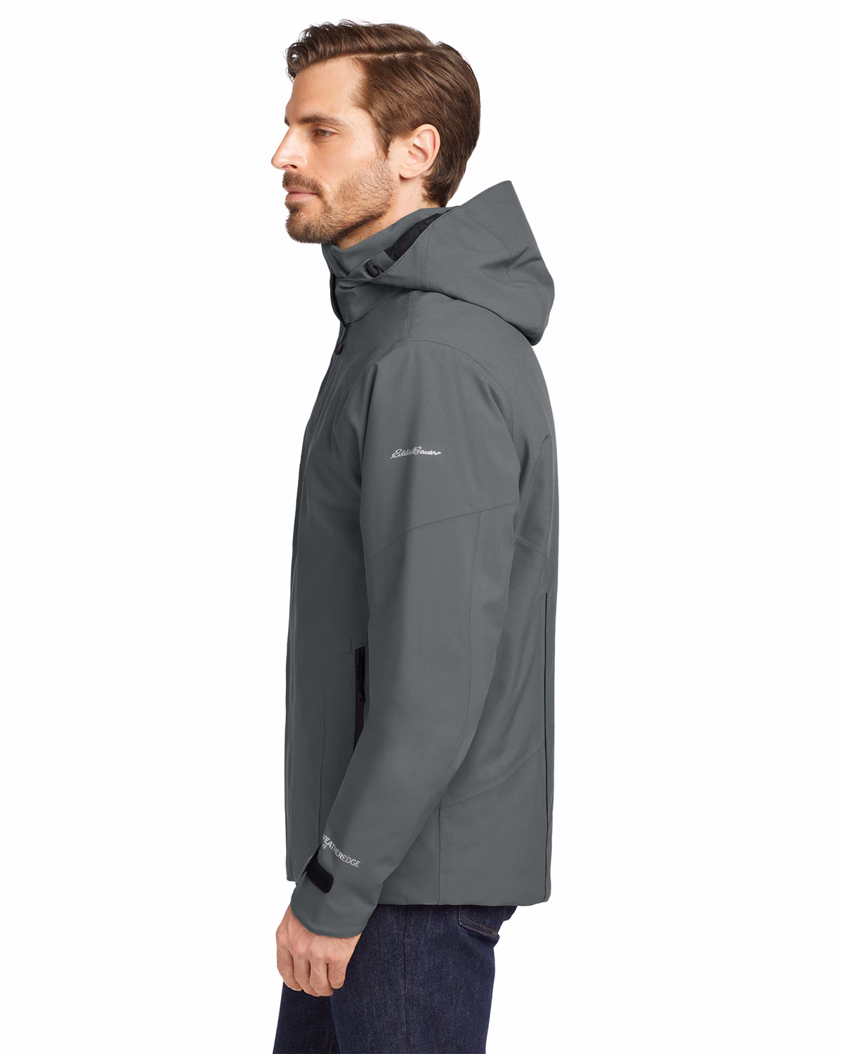 Custom Eddie Bauer WeatherEdge Plus Insulated Jacket, Metal Grey, side view