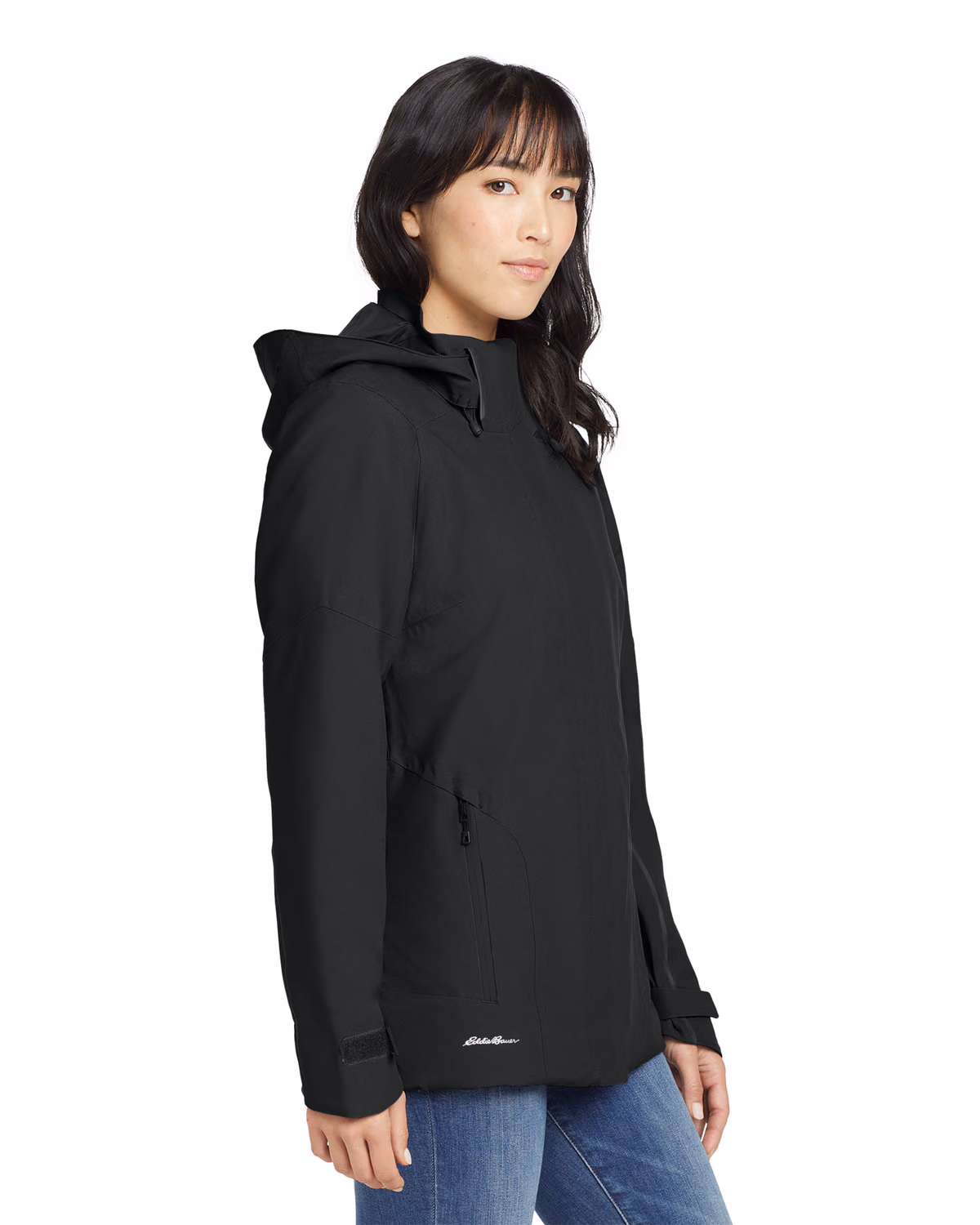 Custom Eddie Bauer Women's WeatherEdge Plus Insulated Jacket, Black, side view