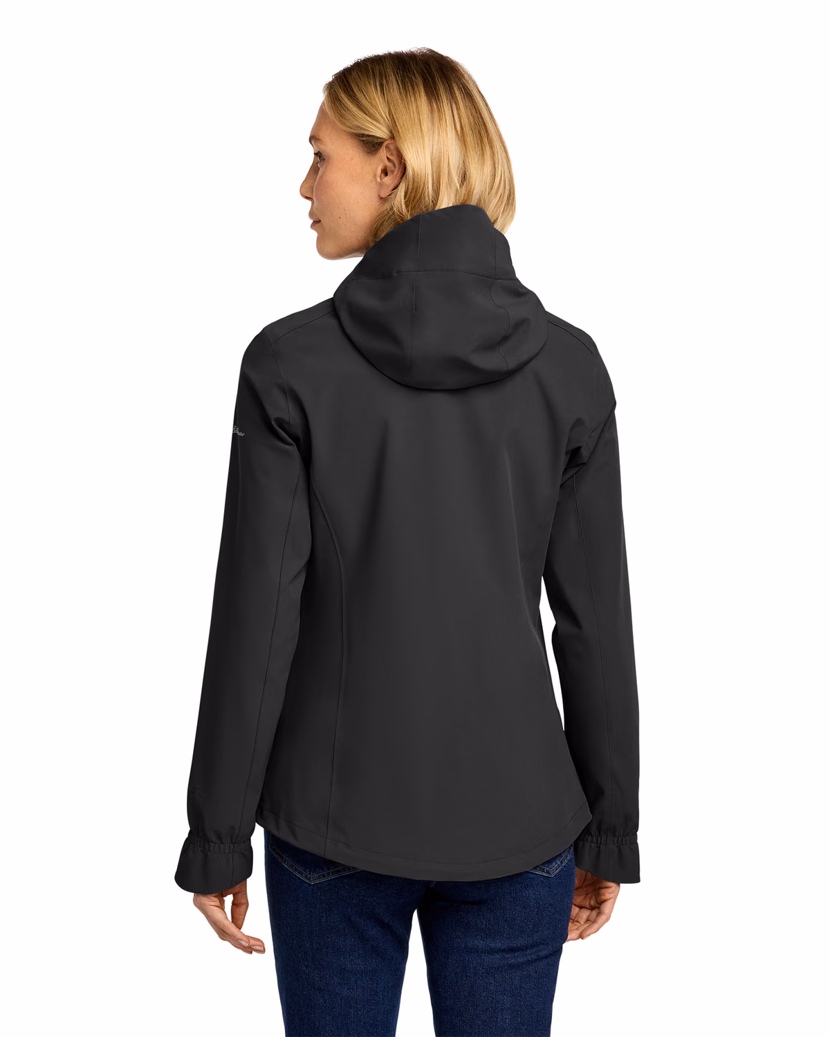 Custom Eddie Bauer Women's WeatherEdge Plus Jacket, Deep Black, back view