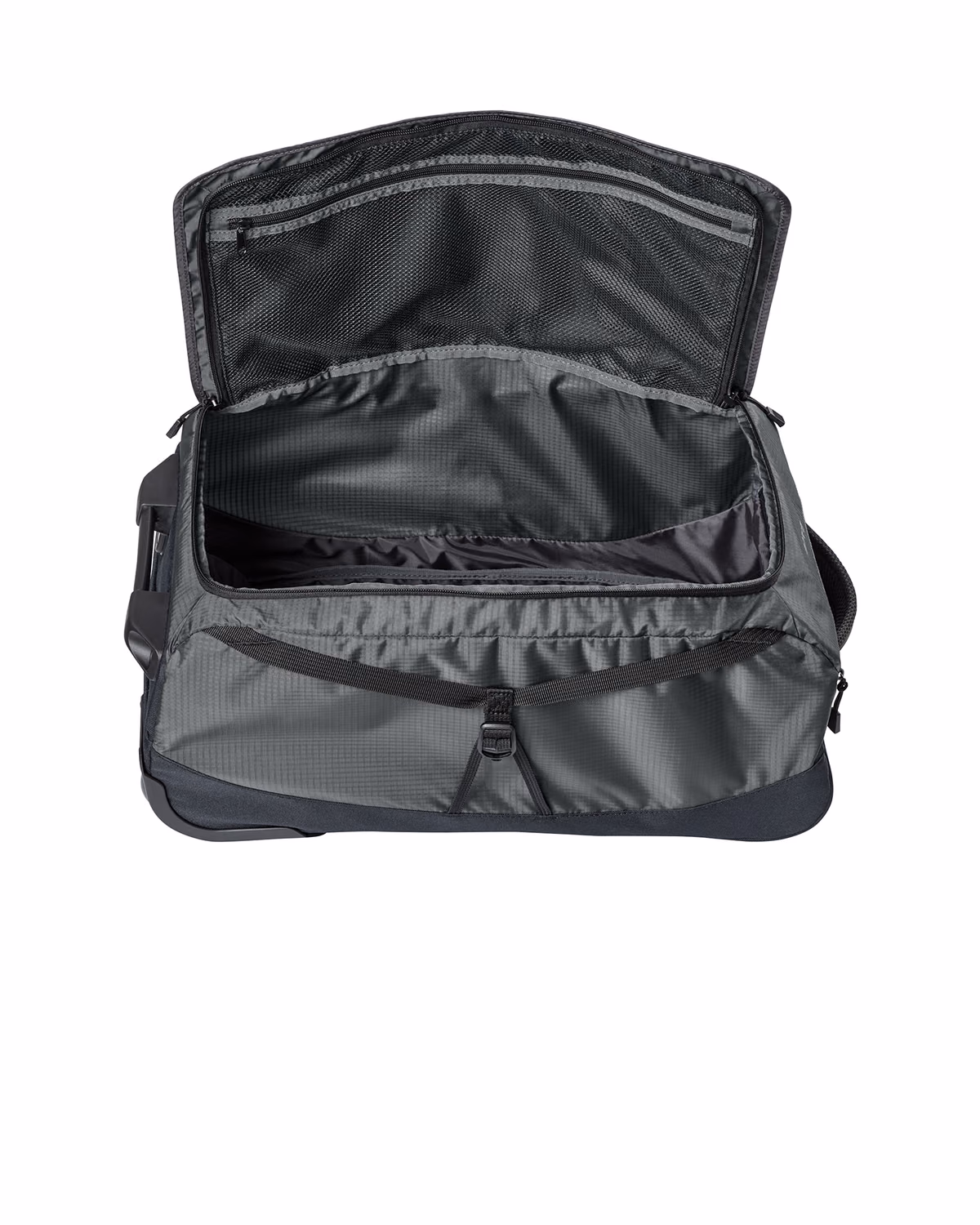 Custom Eddie Bauer Excursion Roller Duffel, Grey Steel, side view