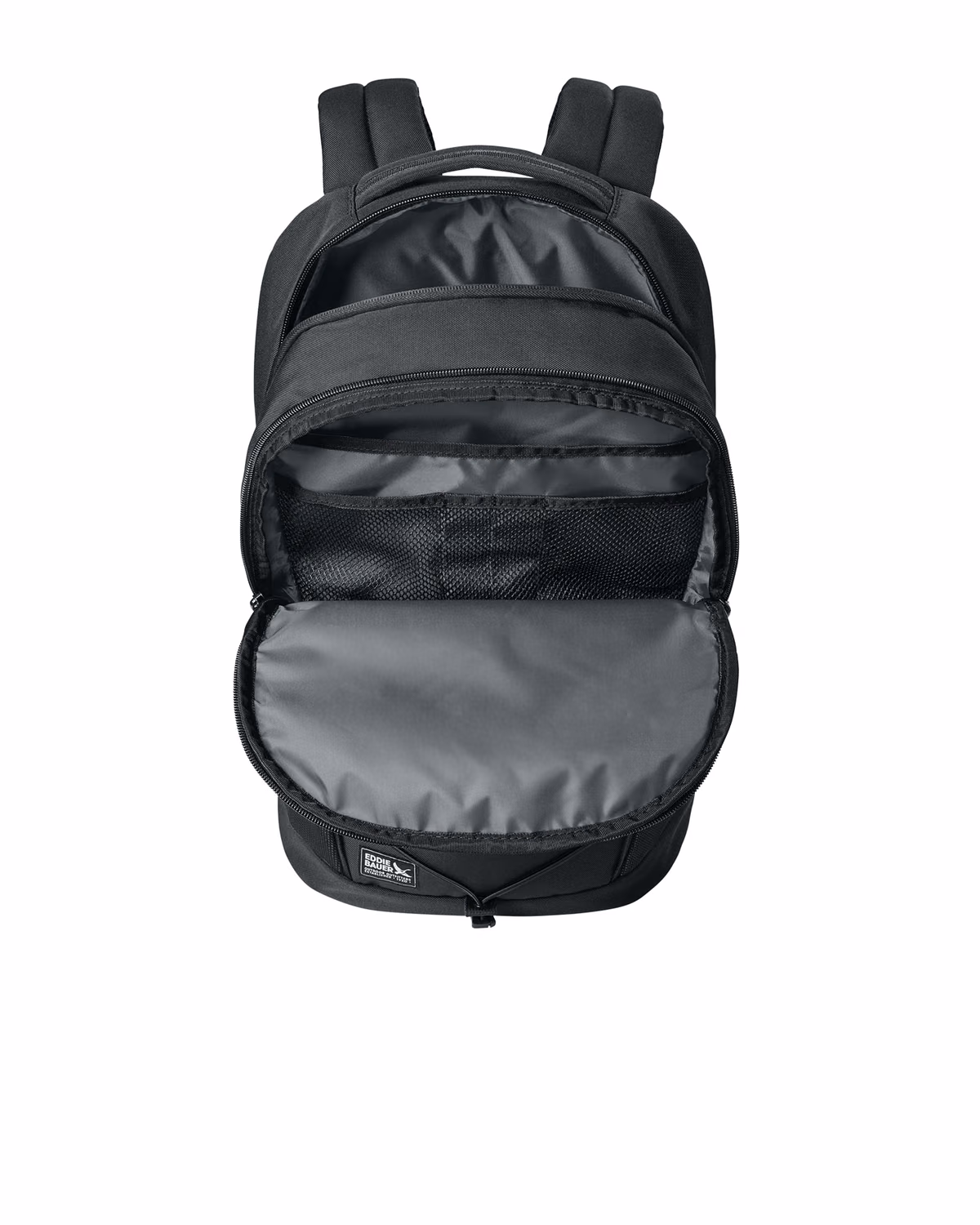 Custom Eddie Bauer Adventurer Backpack, Black, side view