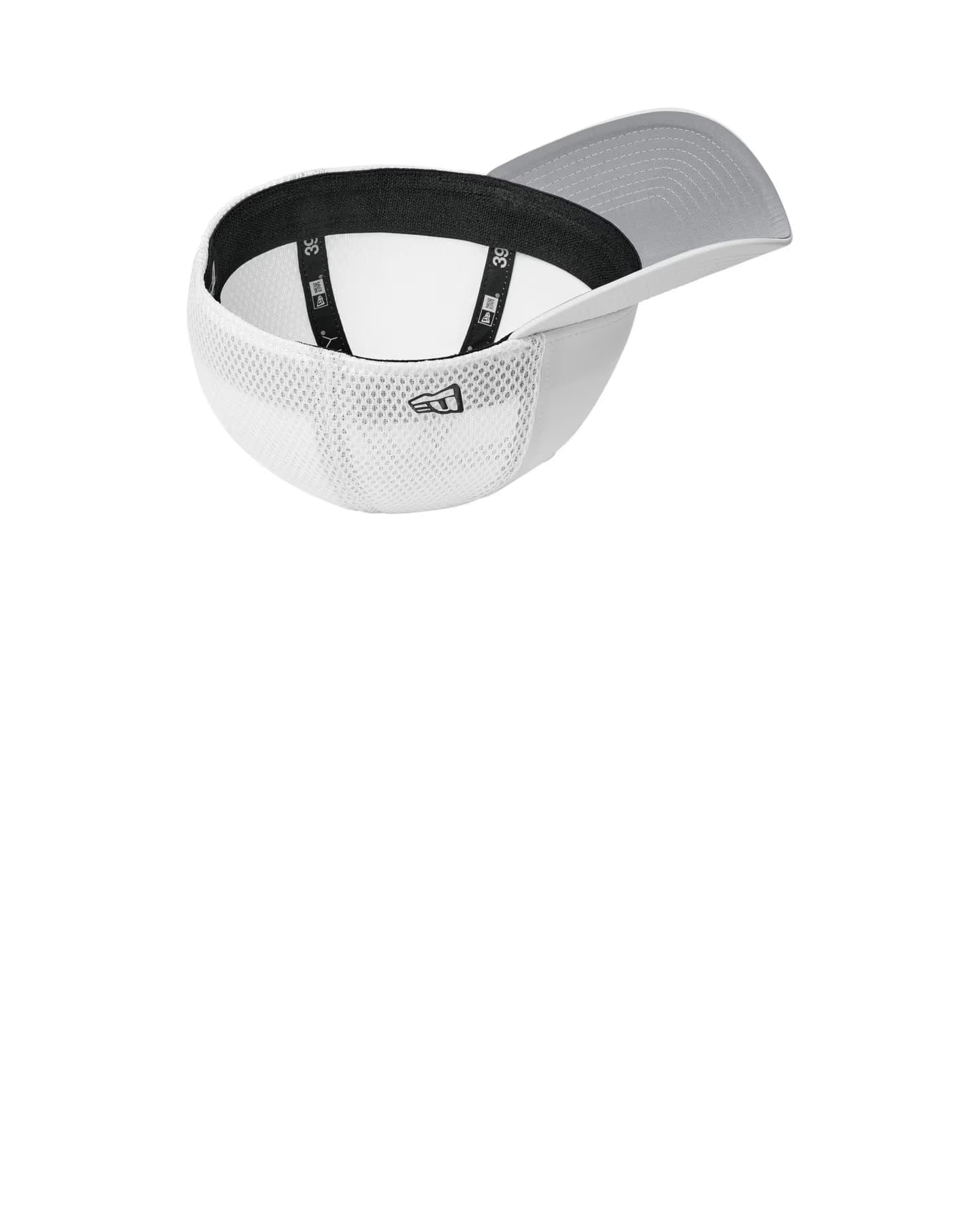 New Era 39THIRTY Performance Stretch Mesh Cap - White inside