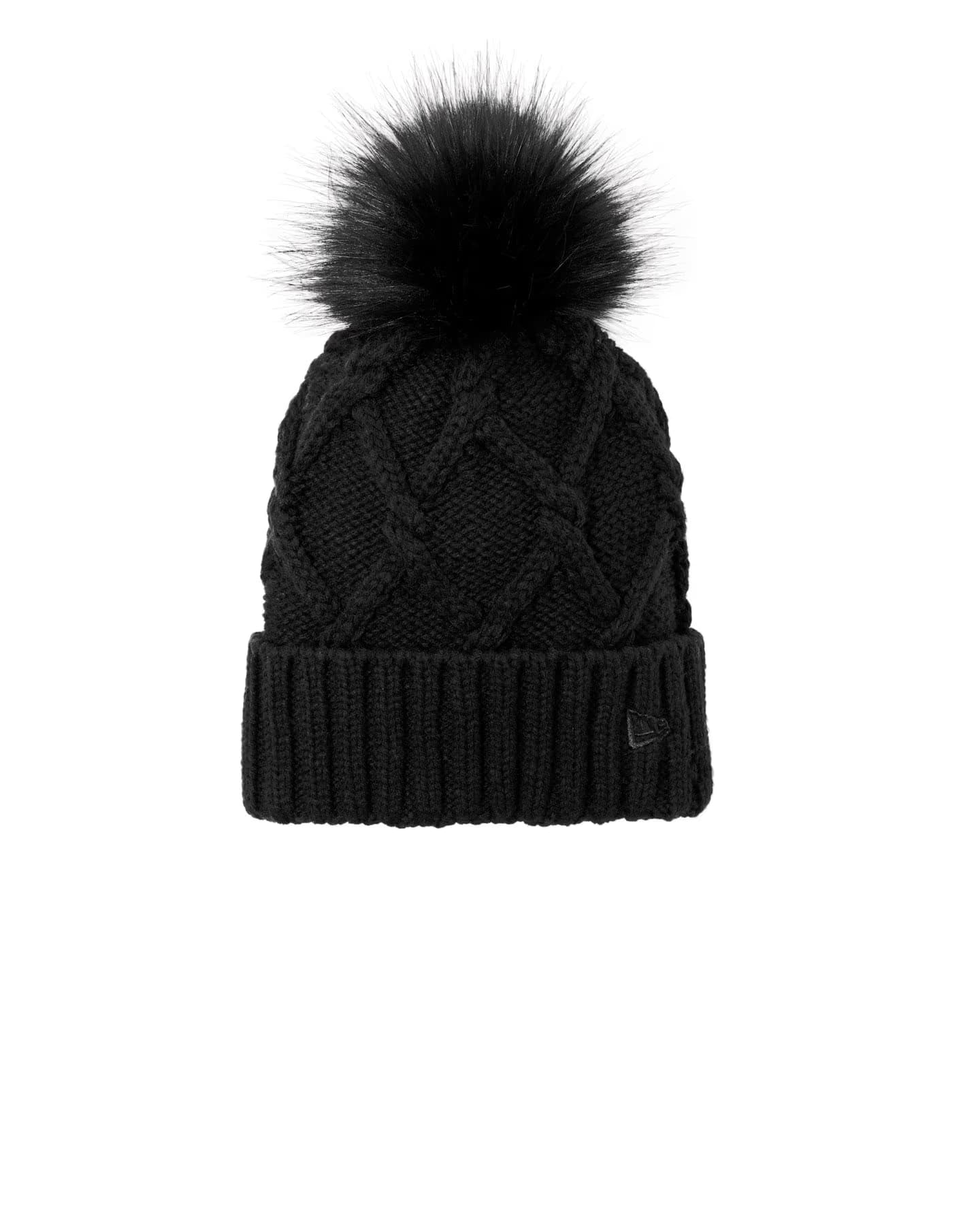New Era Faux Fur Pom Beanie